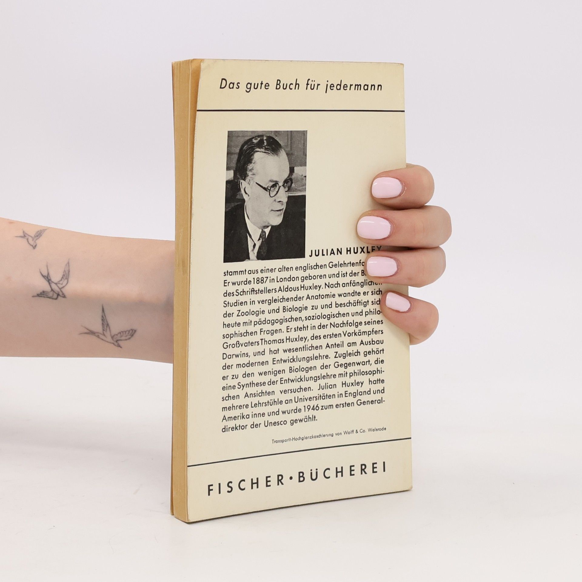 Julian Huxley Entfaltung des Lebens