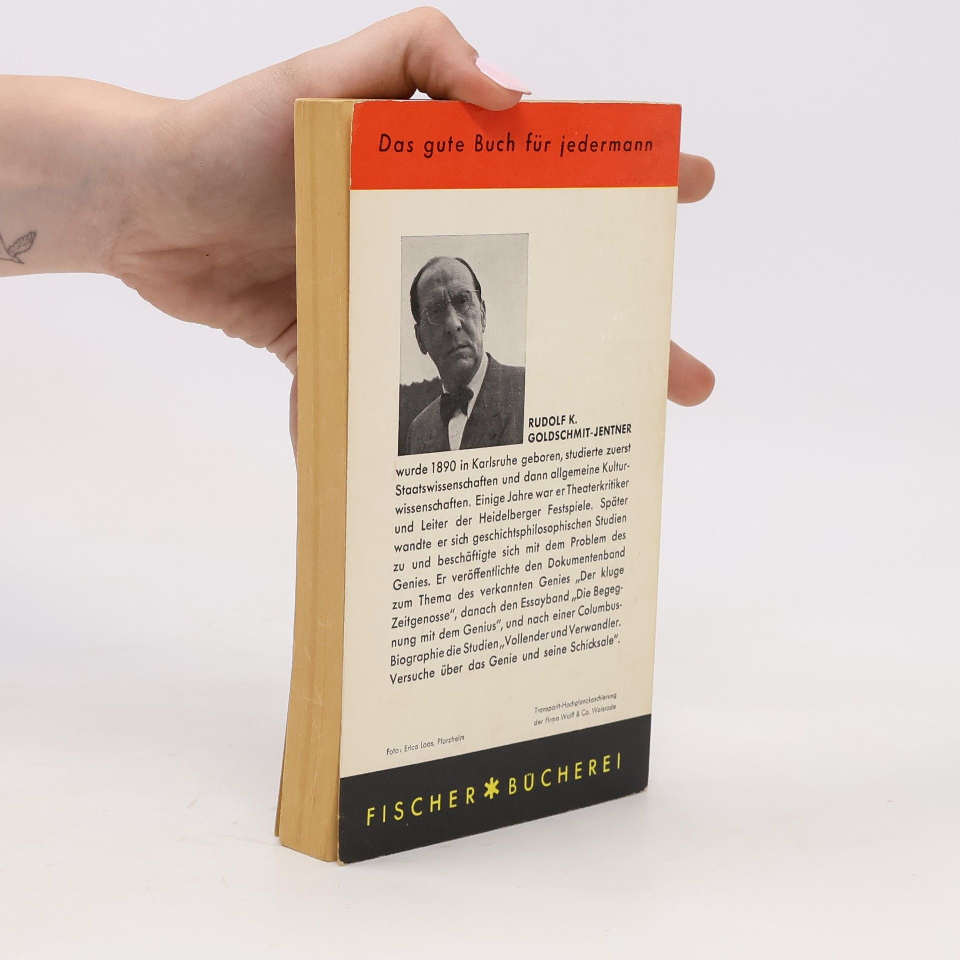 Rudolf Goldschmit-Jentner Die Begegnung mit dem Genius