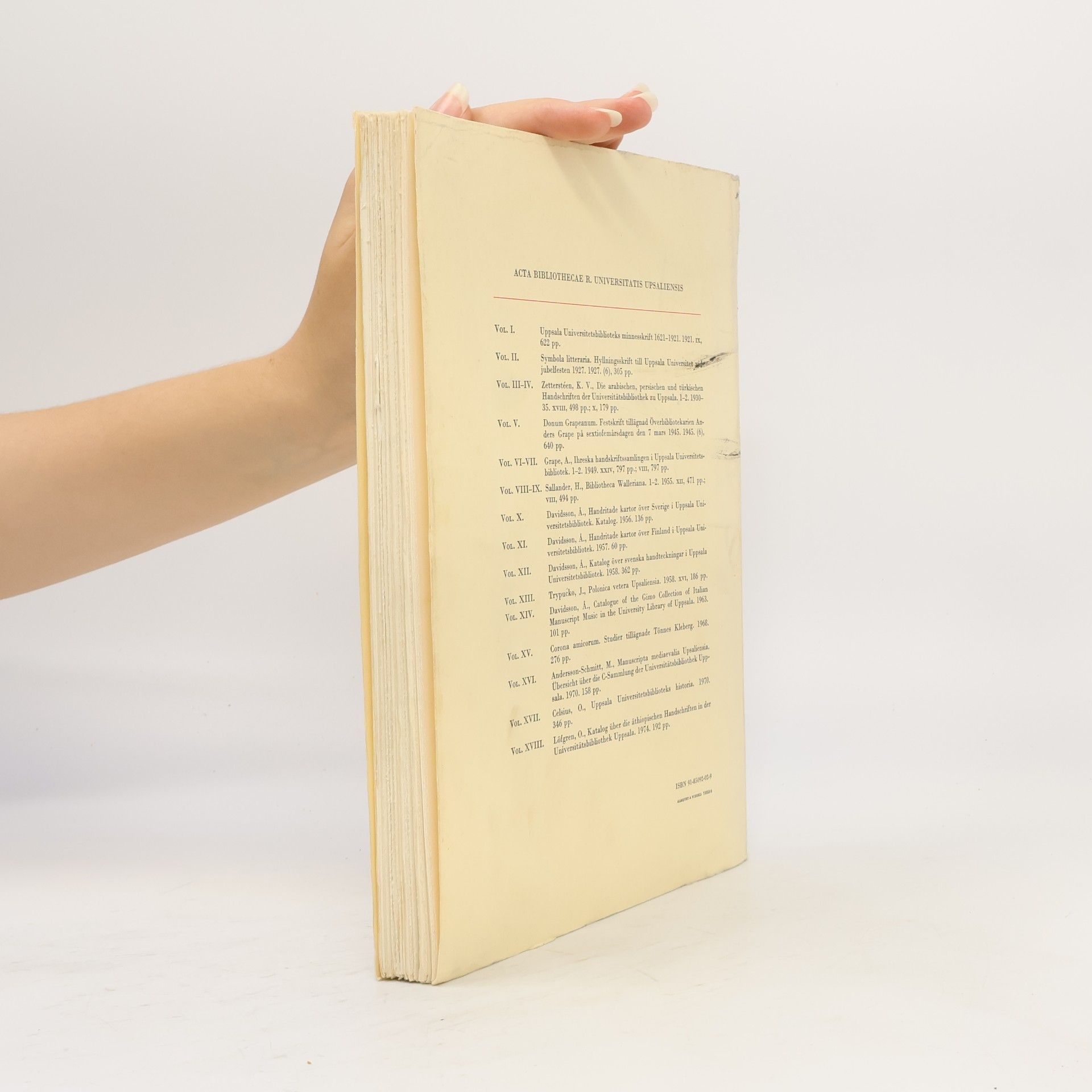 Oscar Löfgren Katalog über die äthiopischen Handschriften in der Universitätsbibliothek Uppsala