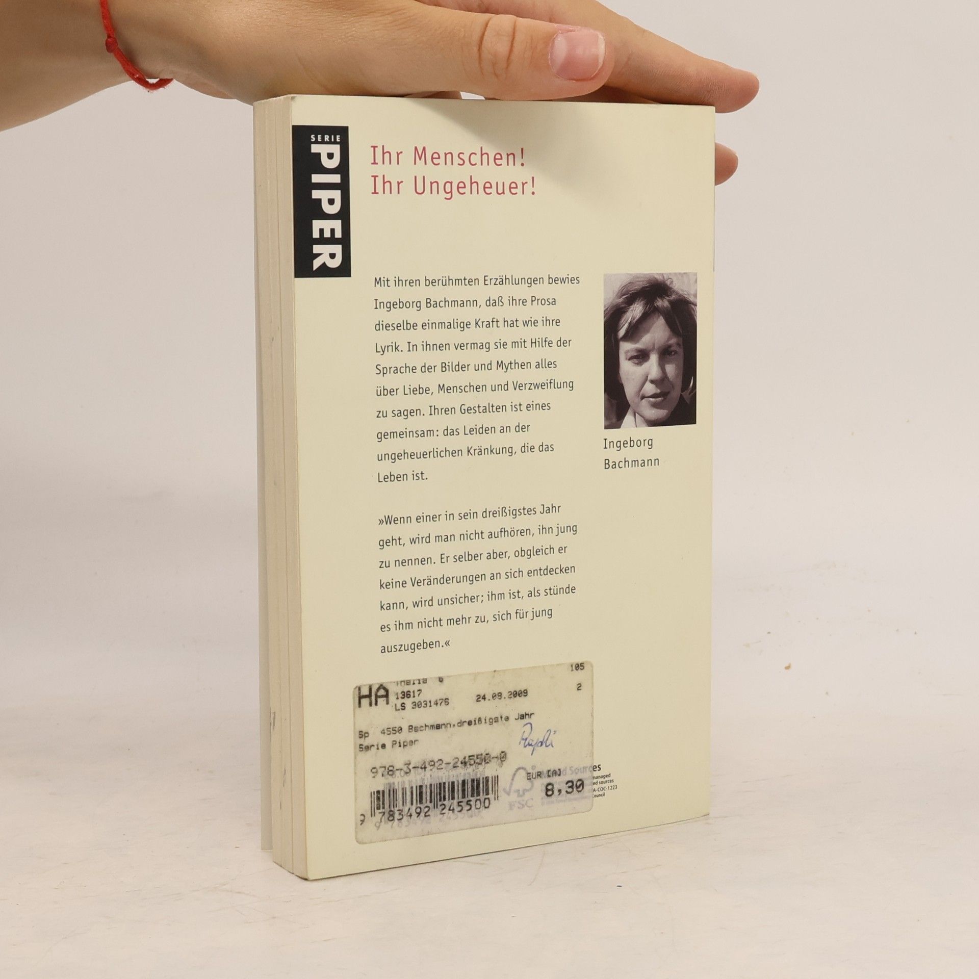 Ingeborg Bachmann Das dreißigste Jahr : Erzählungen