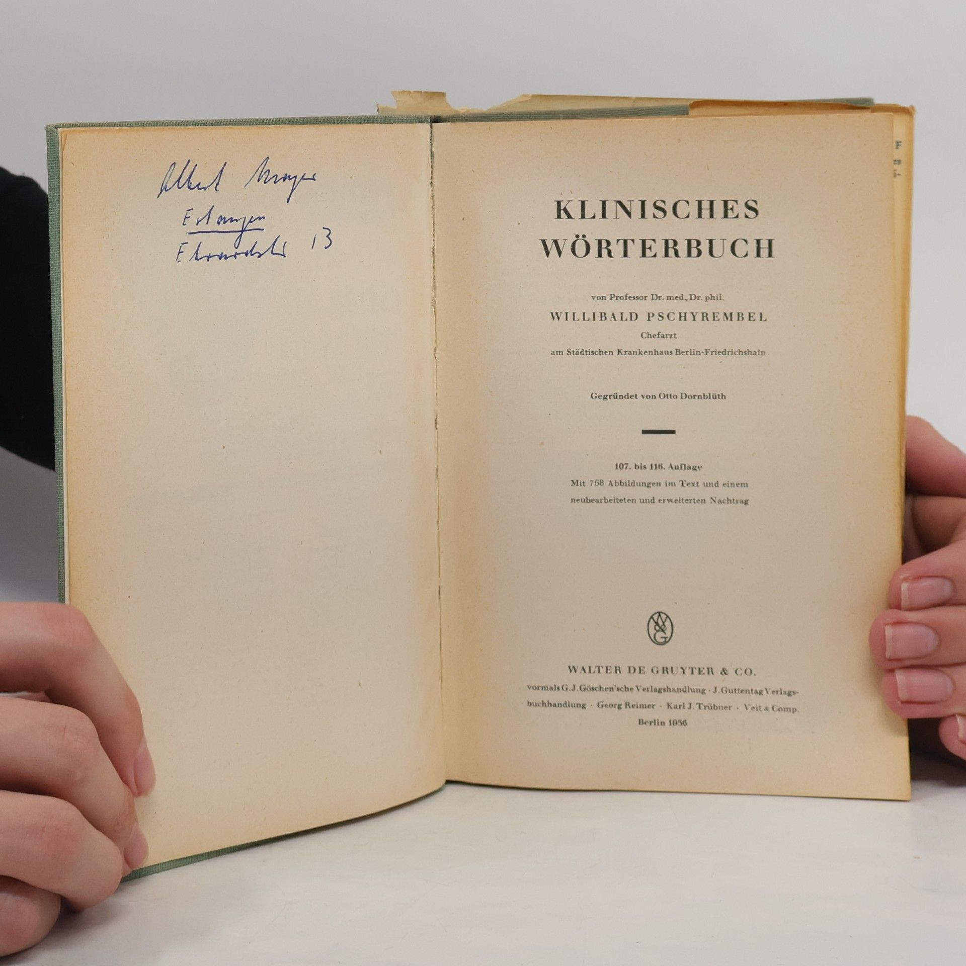 Willibald Pschyrembel Klinisches Wörterbuch