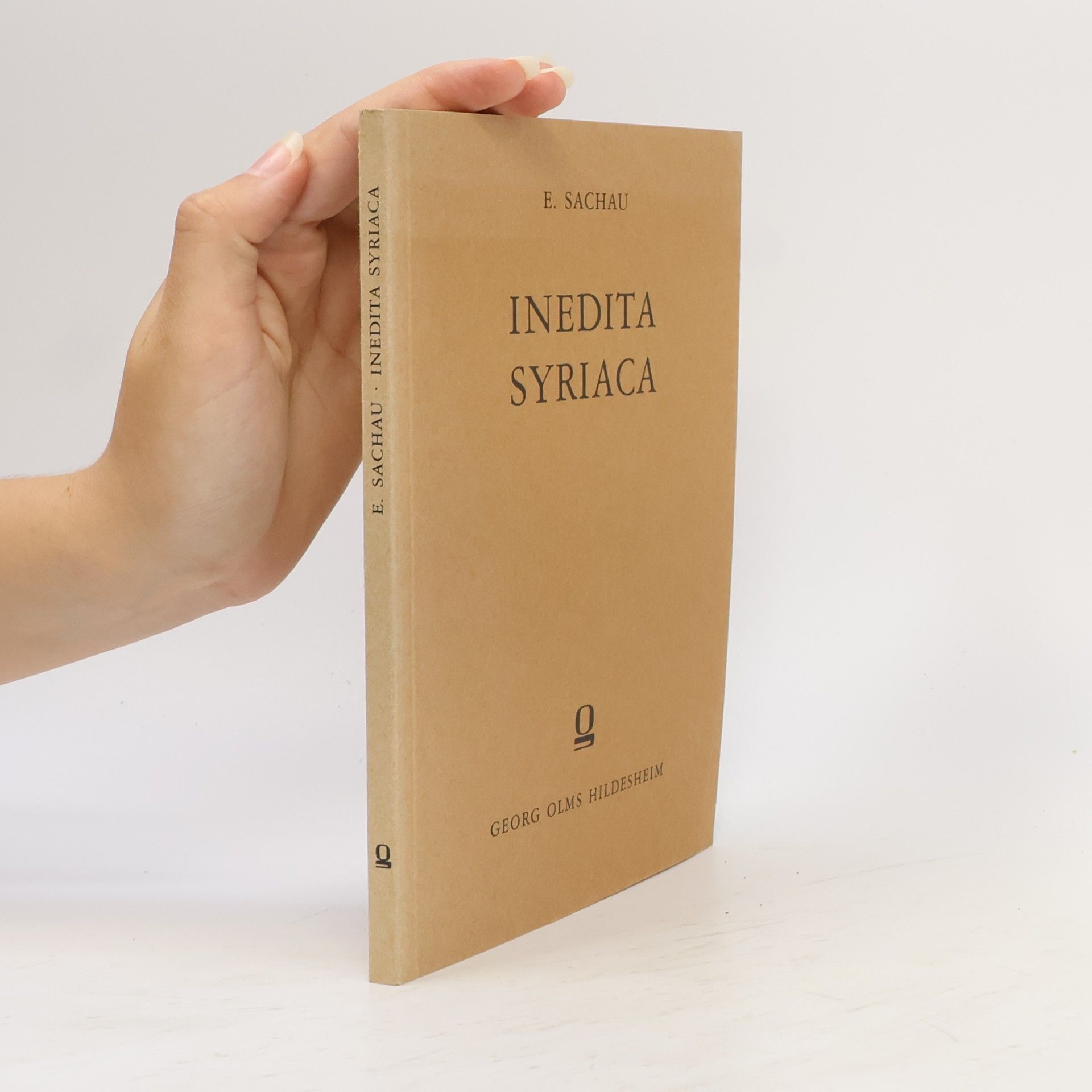 Eduard Sachau Inedita Syriaca
