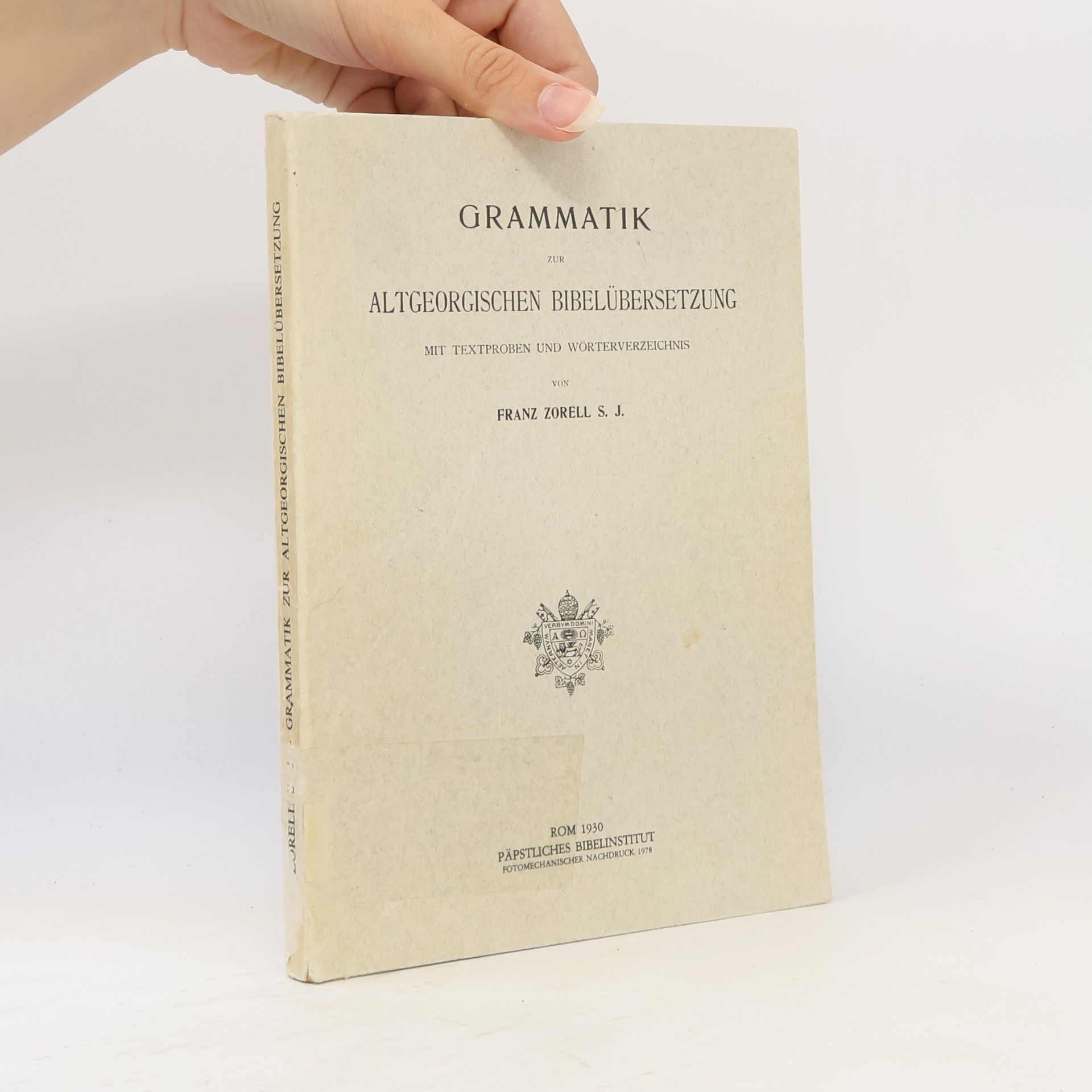 Grammatik zur altgeorgischen Bibelübersetzung