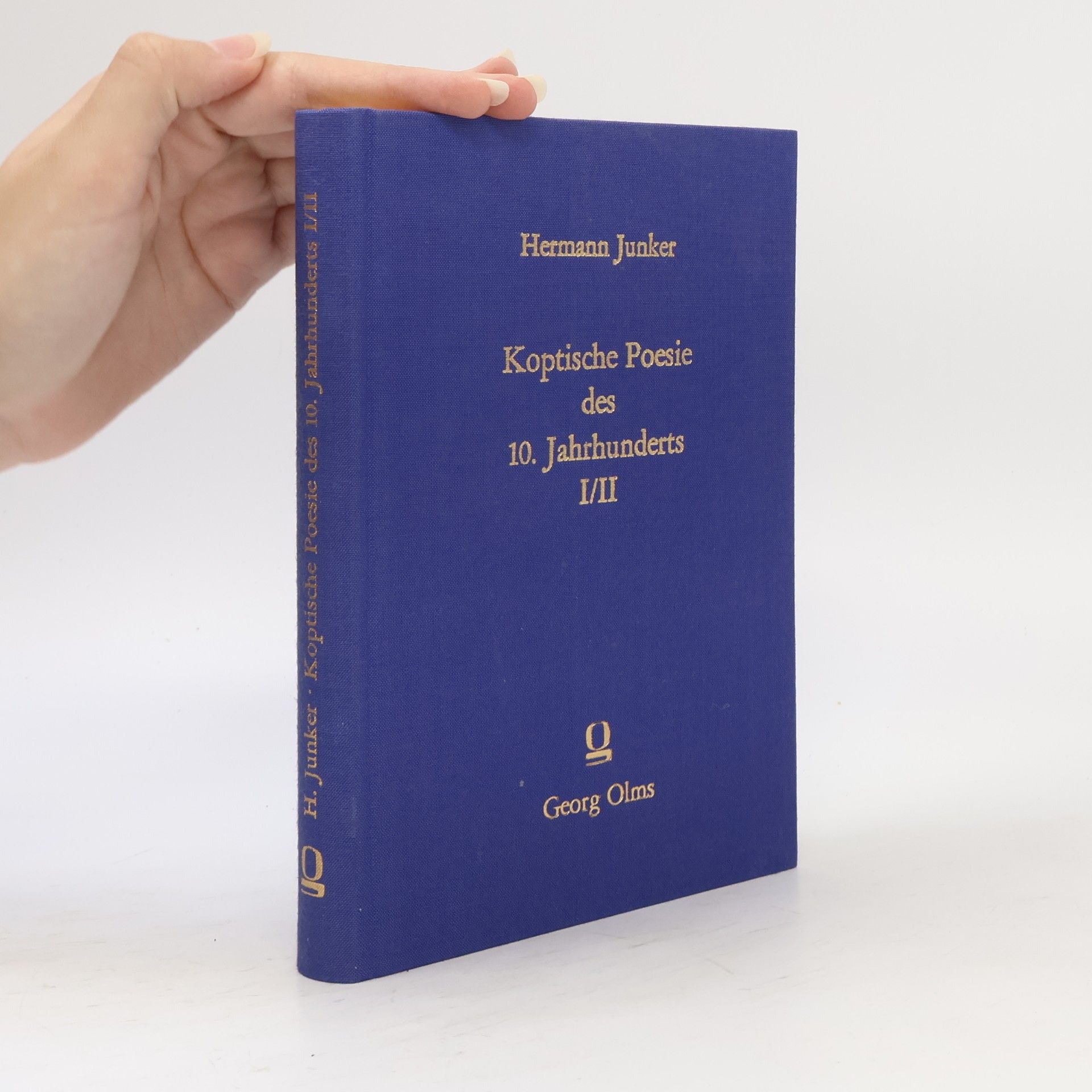 Hermann Junker Koptische Poesie des 10. Jahrhunderts, 2 Bde. in 1Band.