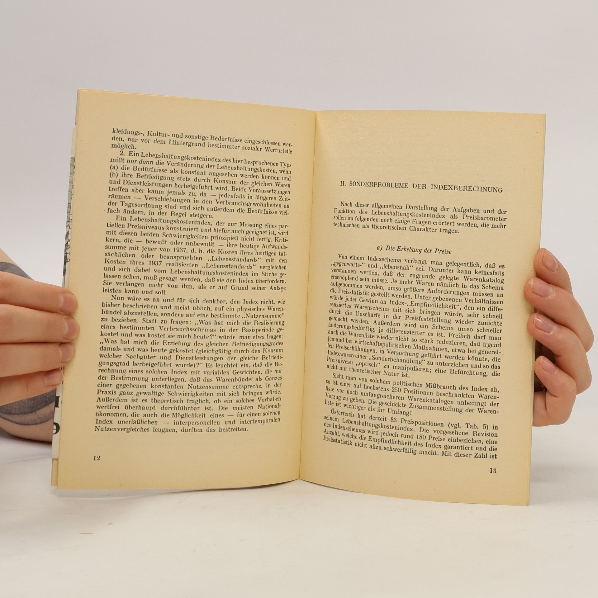 Lothar Bosse Der Index der Lebenshaltungskosten