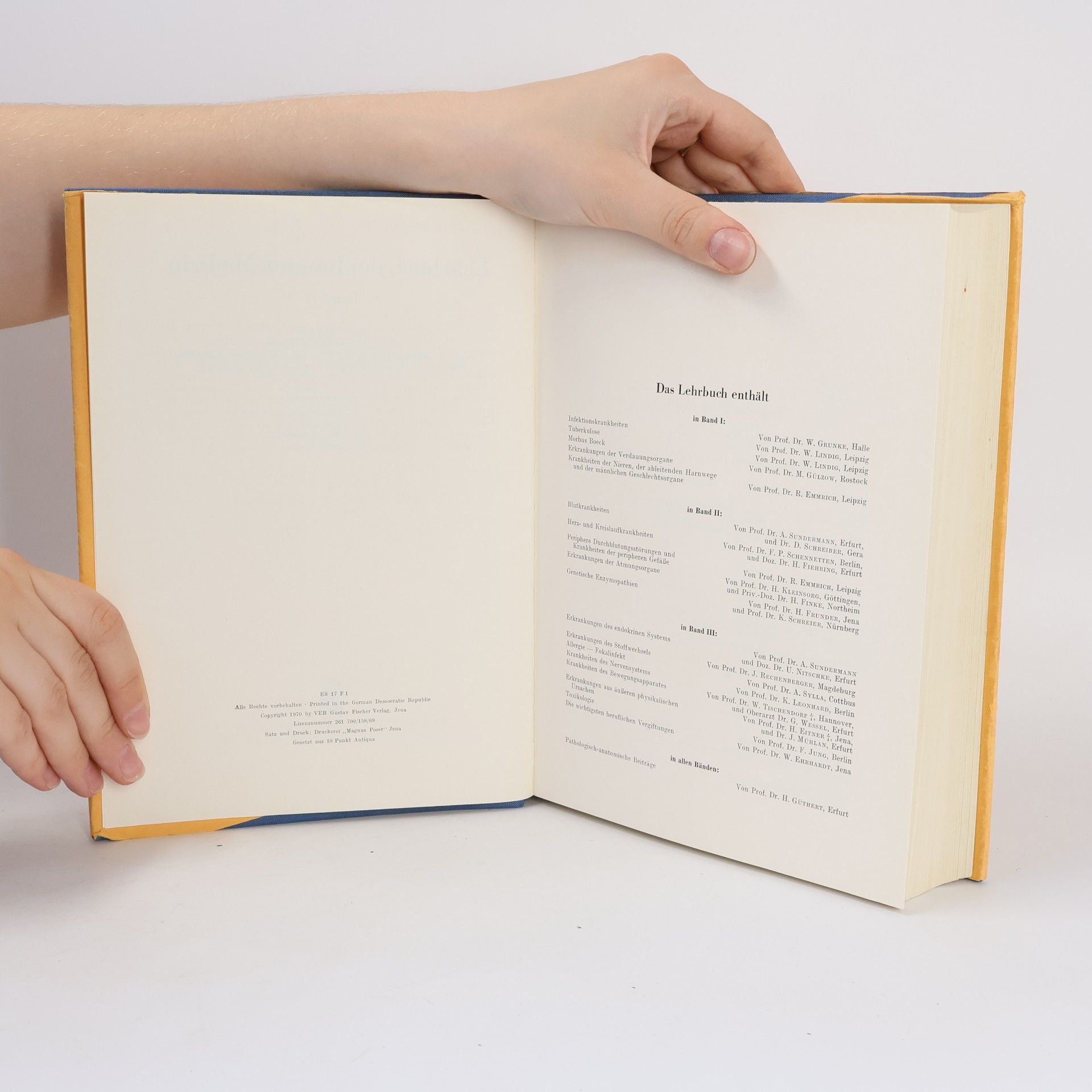August Sundermann Lehrbuch der inneren Medizin, Band II.