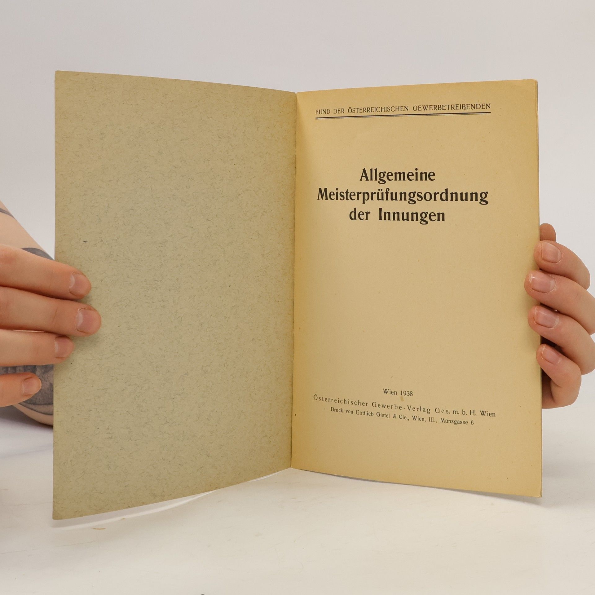 Autorenkollektiv Allgemeine Meisterprüfungsordnung der Innungen