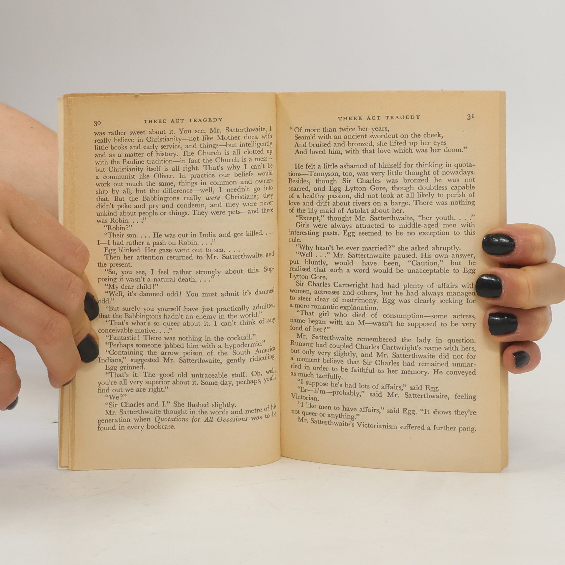 Agatha Christie Three Act Tragedy