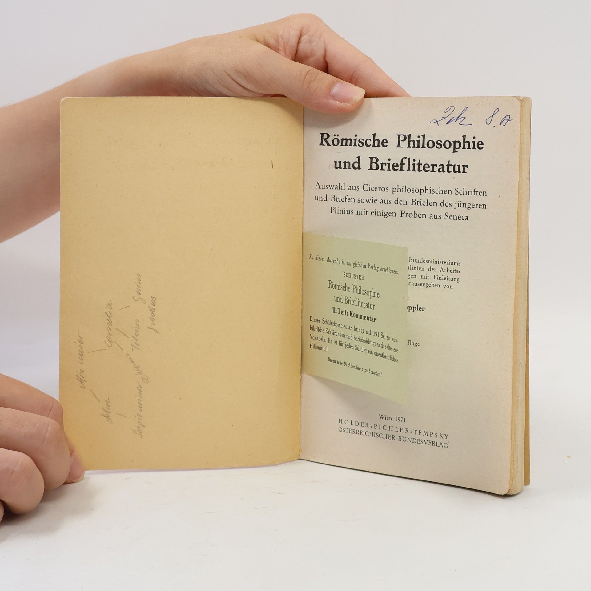 Fritz Doppler Römische Philosophie und Briefliteratur