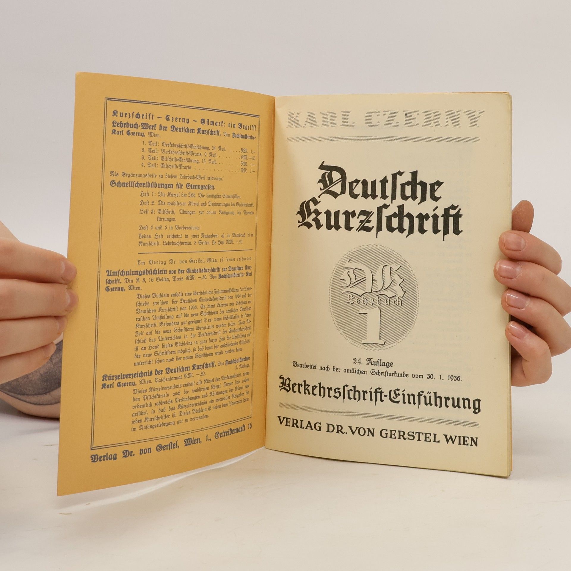 Carl Czerny Deutsche Kurzschrift 1