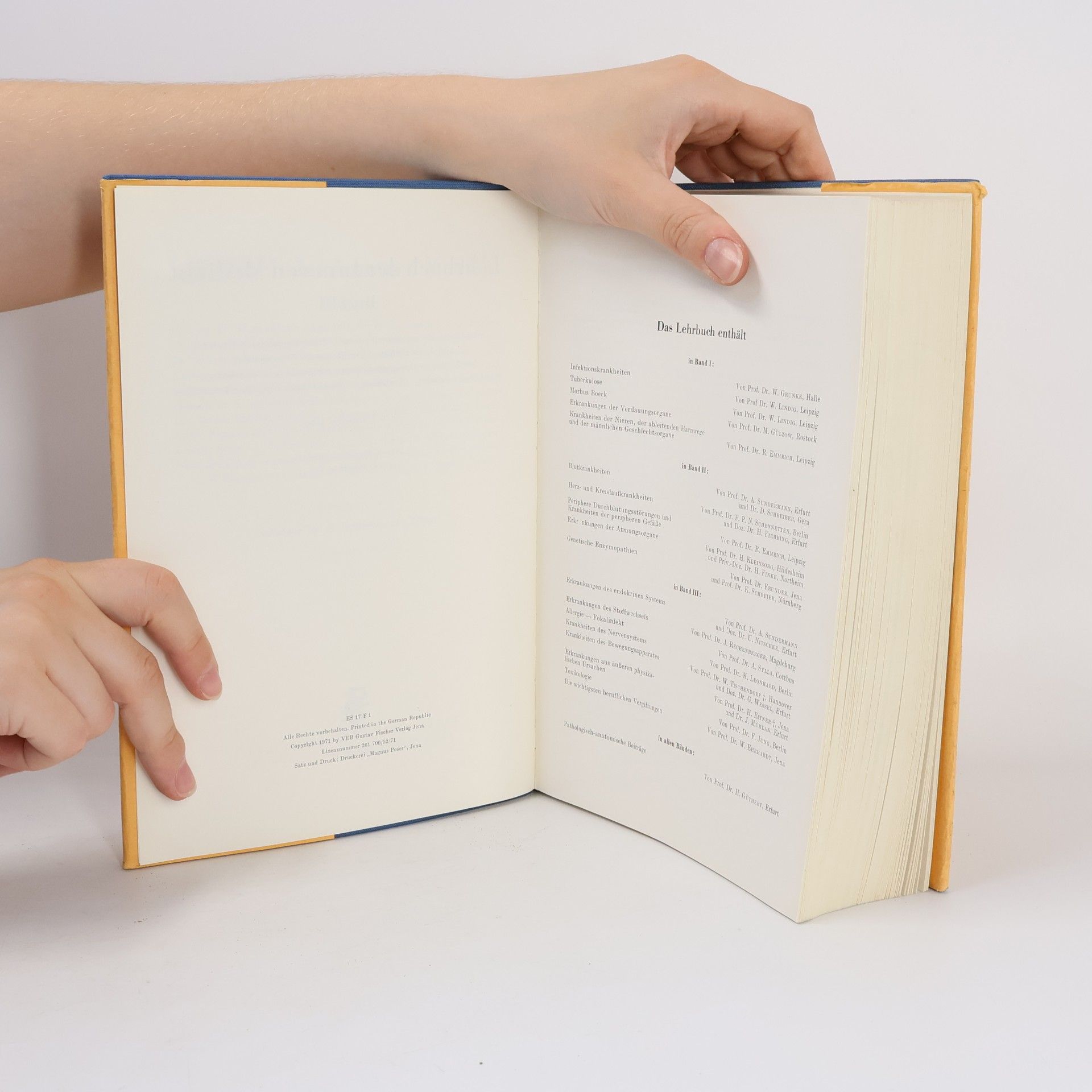 August Sundermann Lehrbuch der inneren Medizin. Band III