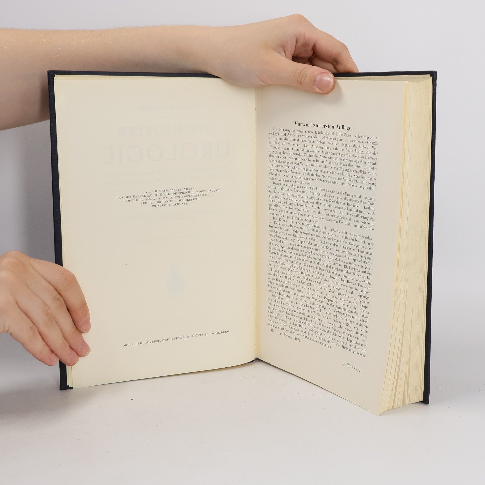 Hans Wildbolz Lehrbuch der Urologie