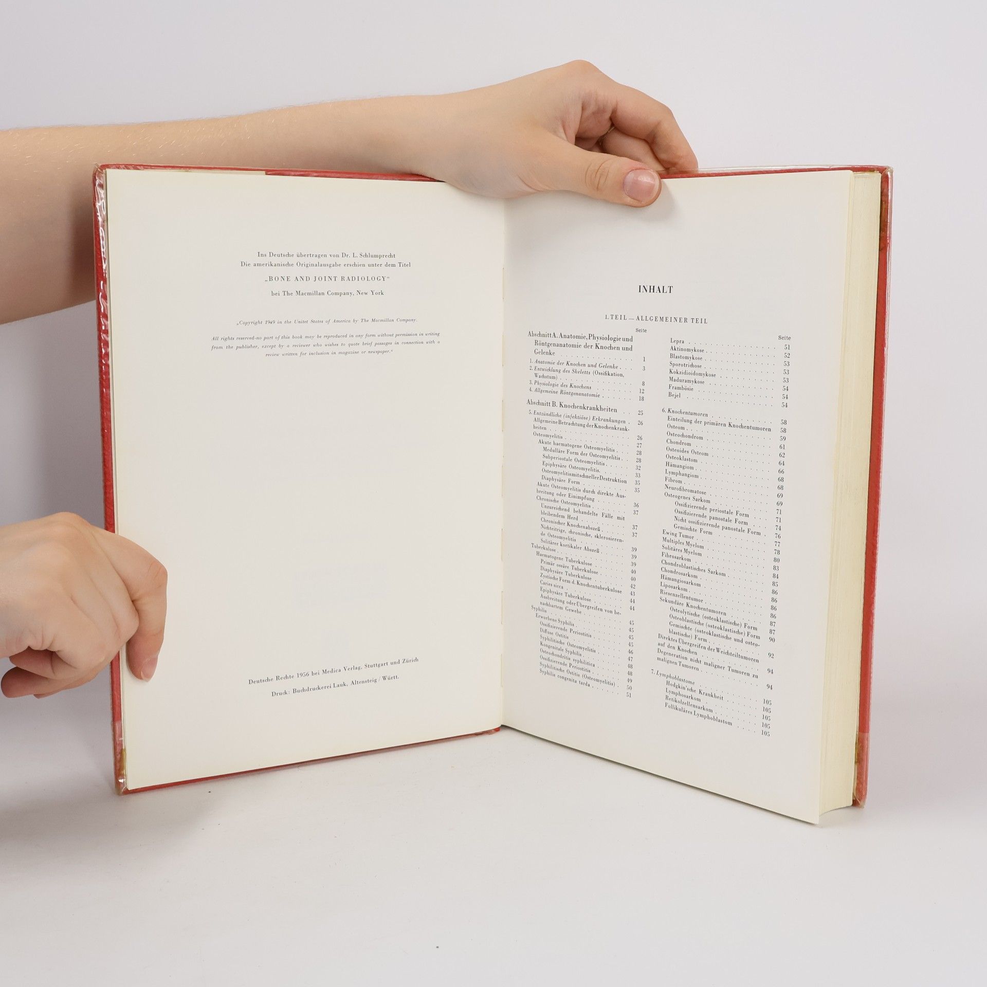 Emerik Markovits Lehrbuch und Atlas der Röntgendiagnostik
