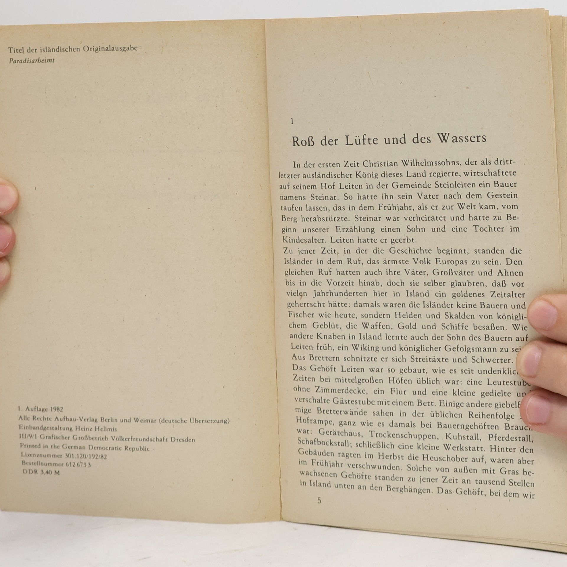 Halldór Laxness Das wiedergefundene Paradies