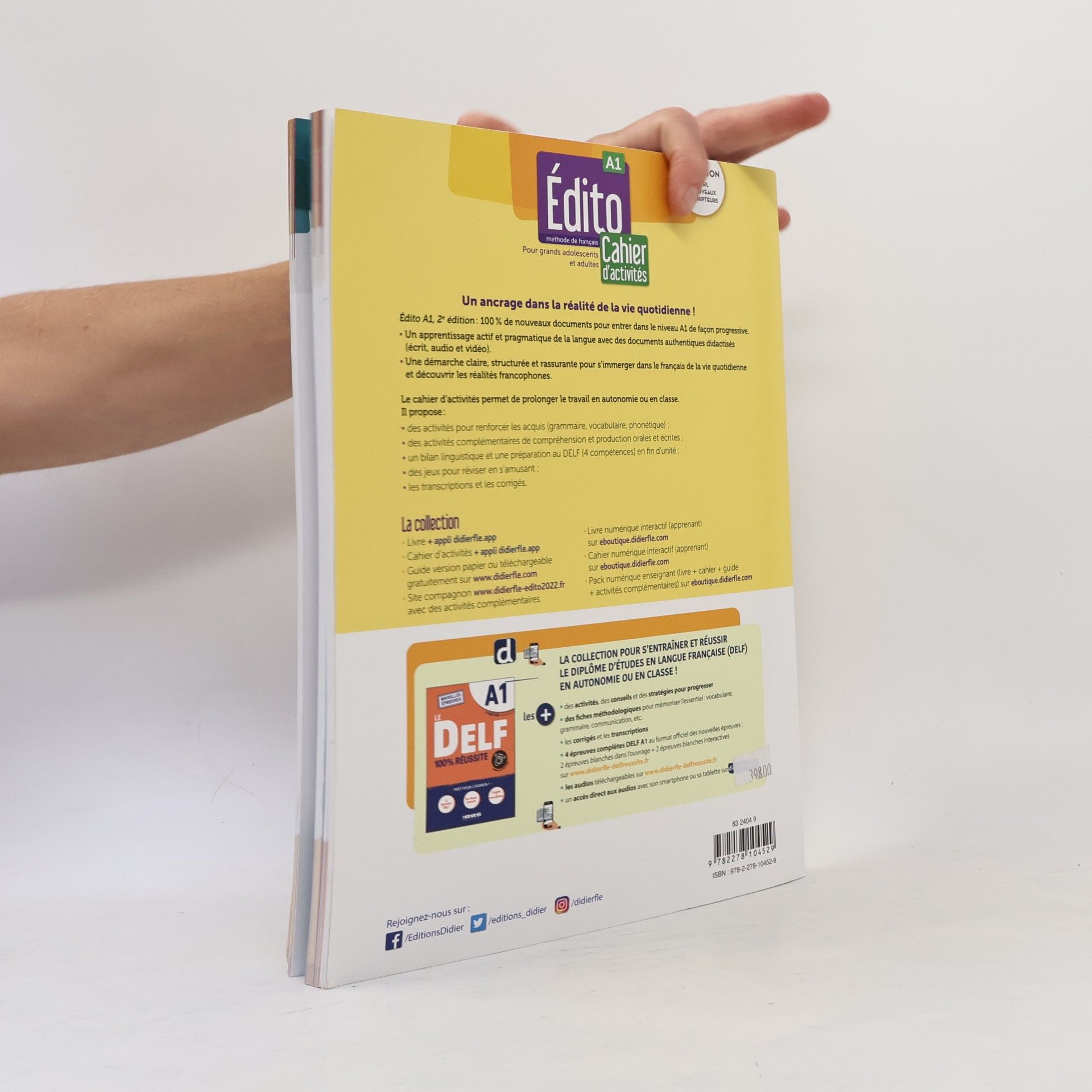 Pierre Yves Roux Édito : méthode de français : cahier d'activités. A1