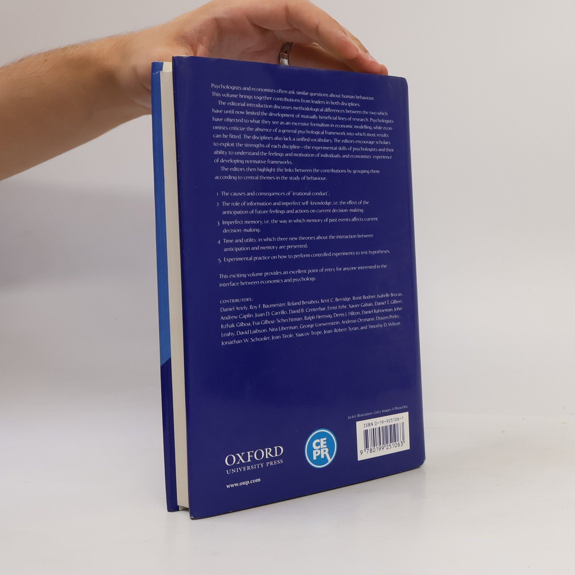Isabelle Brocas The Psychology of Economic Decisions Volume I
