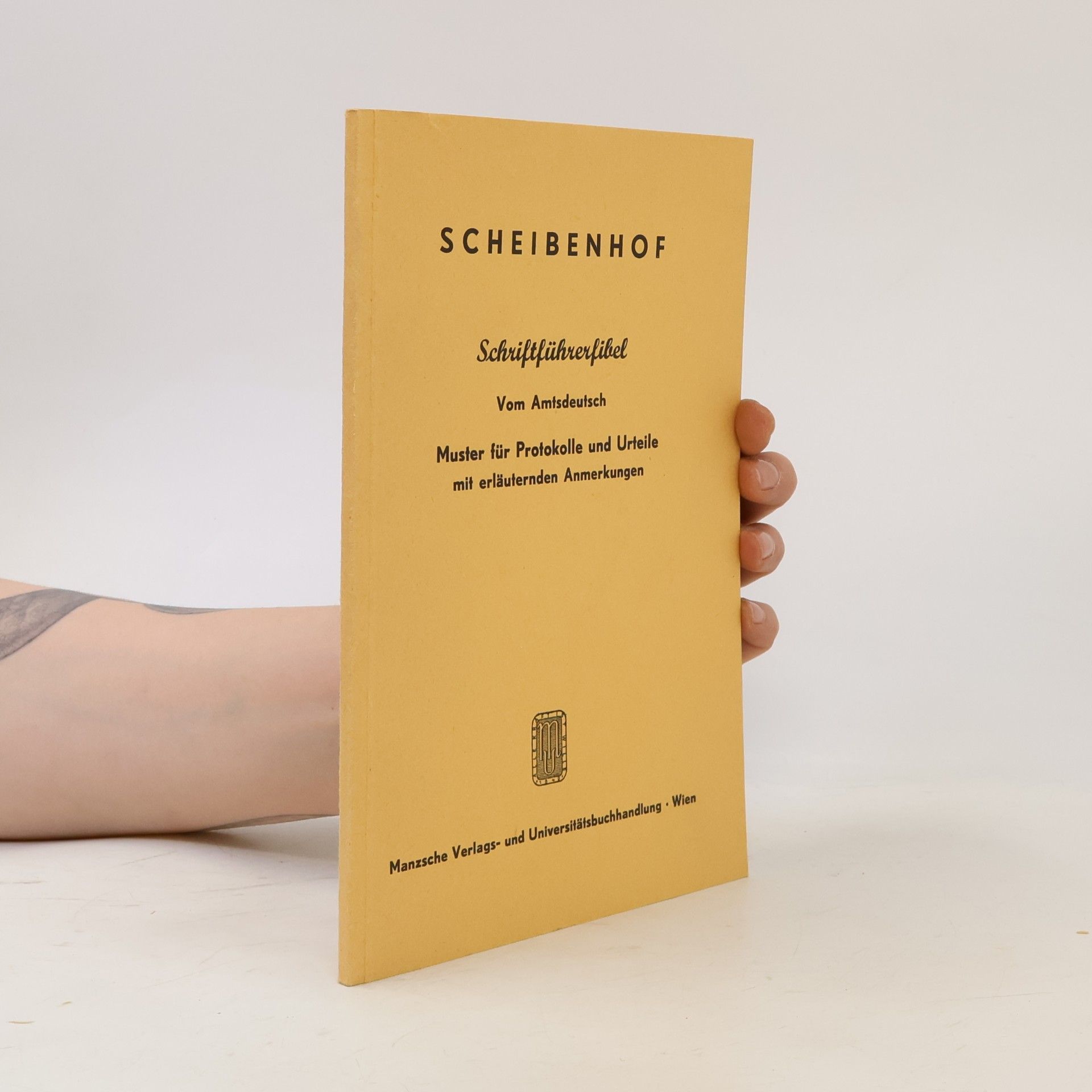 Emil Scheibenhof Schriftführerfibel