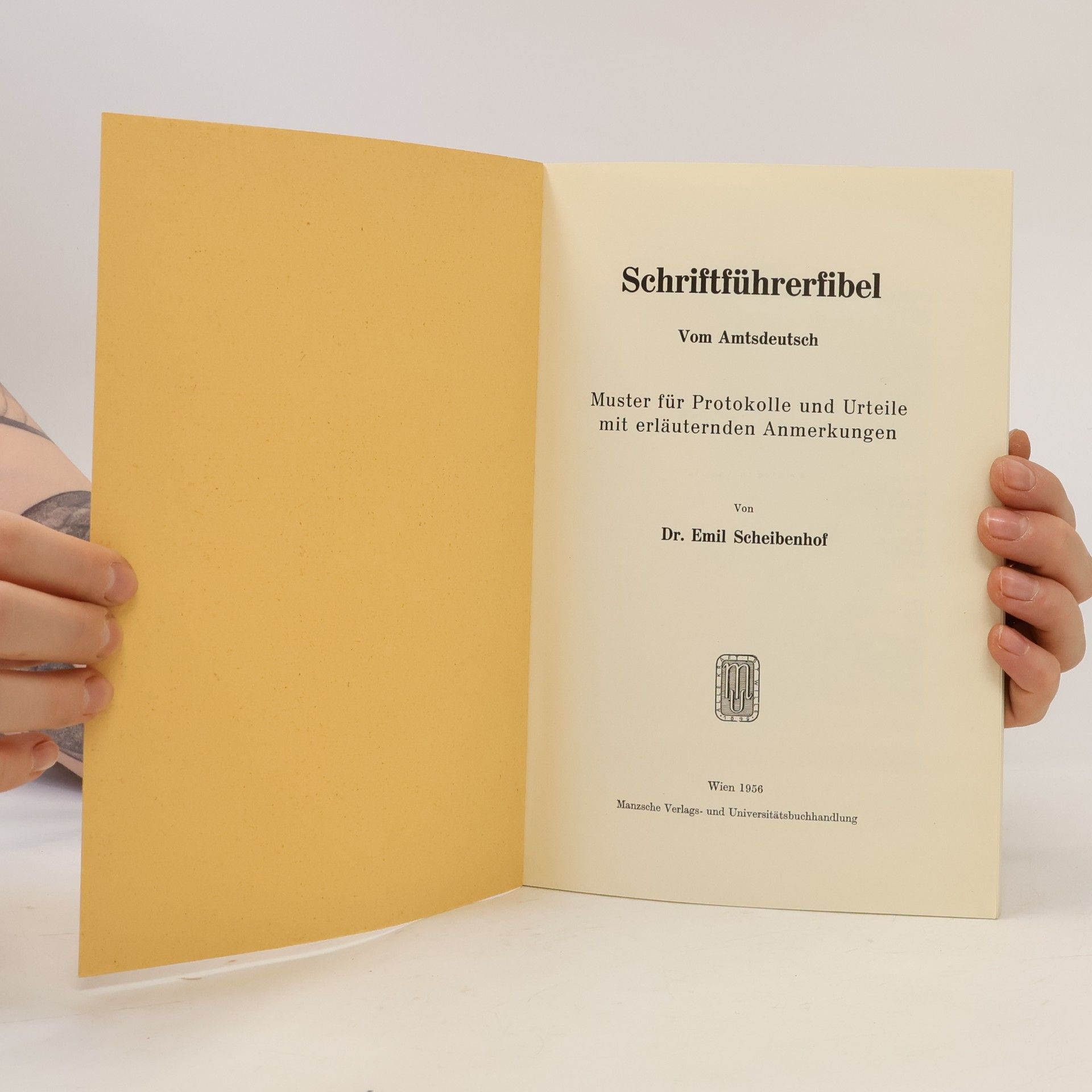 Emil Scheibenhof Schriftführerfibel