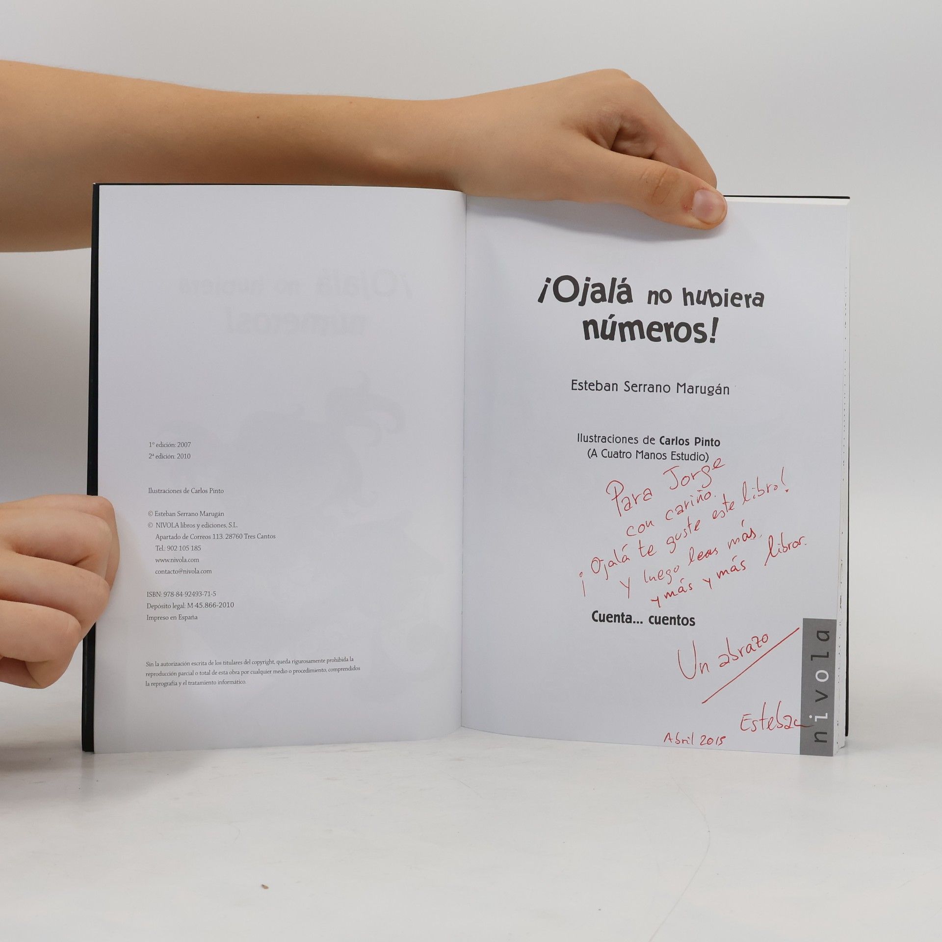 Esteban Serrano Marugán Cuentos... Cuentos Junior - 8: ¡Ojalá no hubiera números!