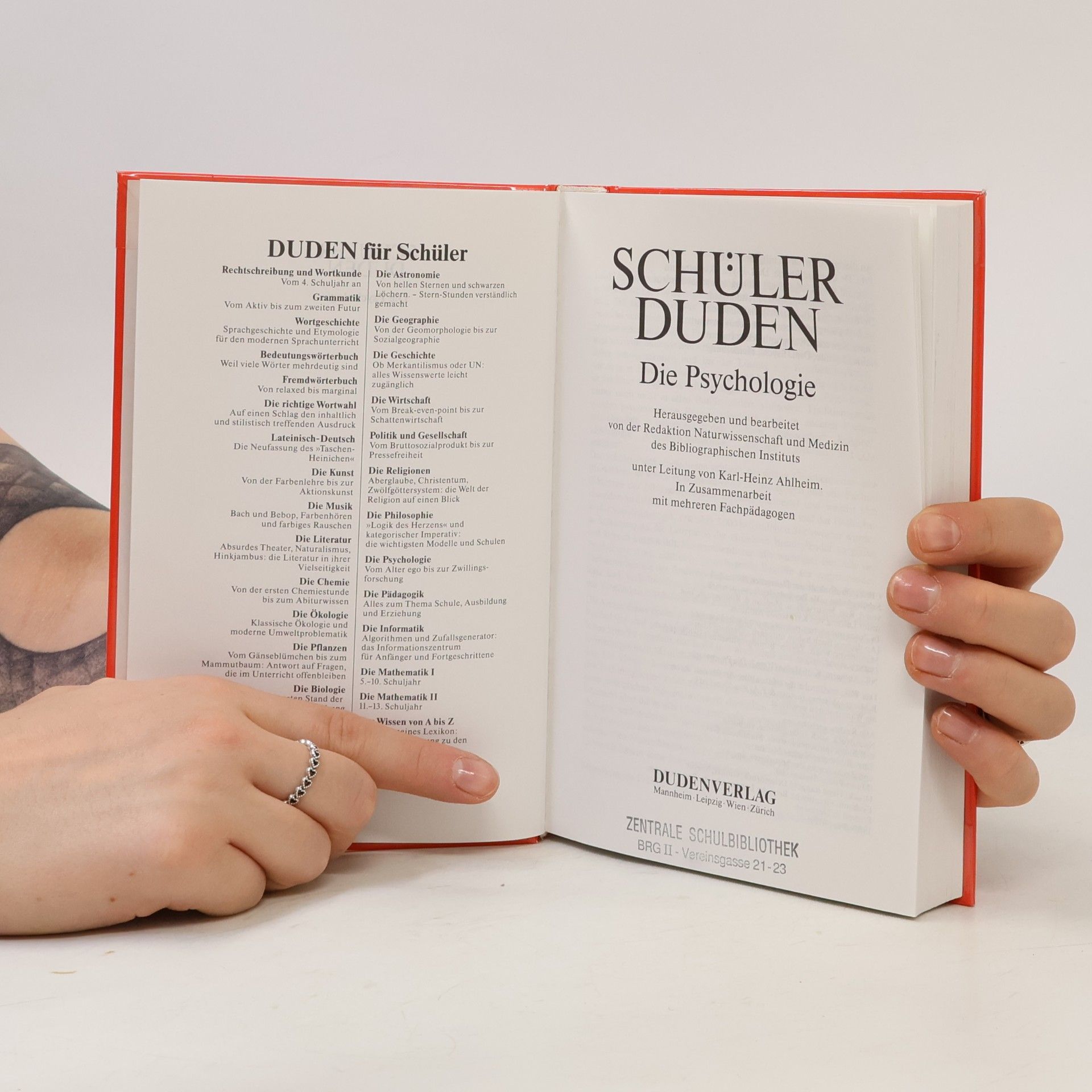 Karl-Heinz Ahlheim Schülerduden "Die Psychologie"