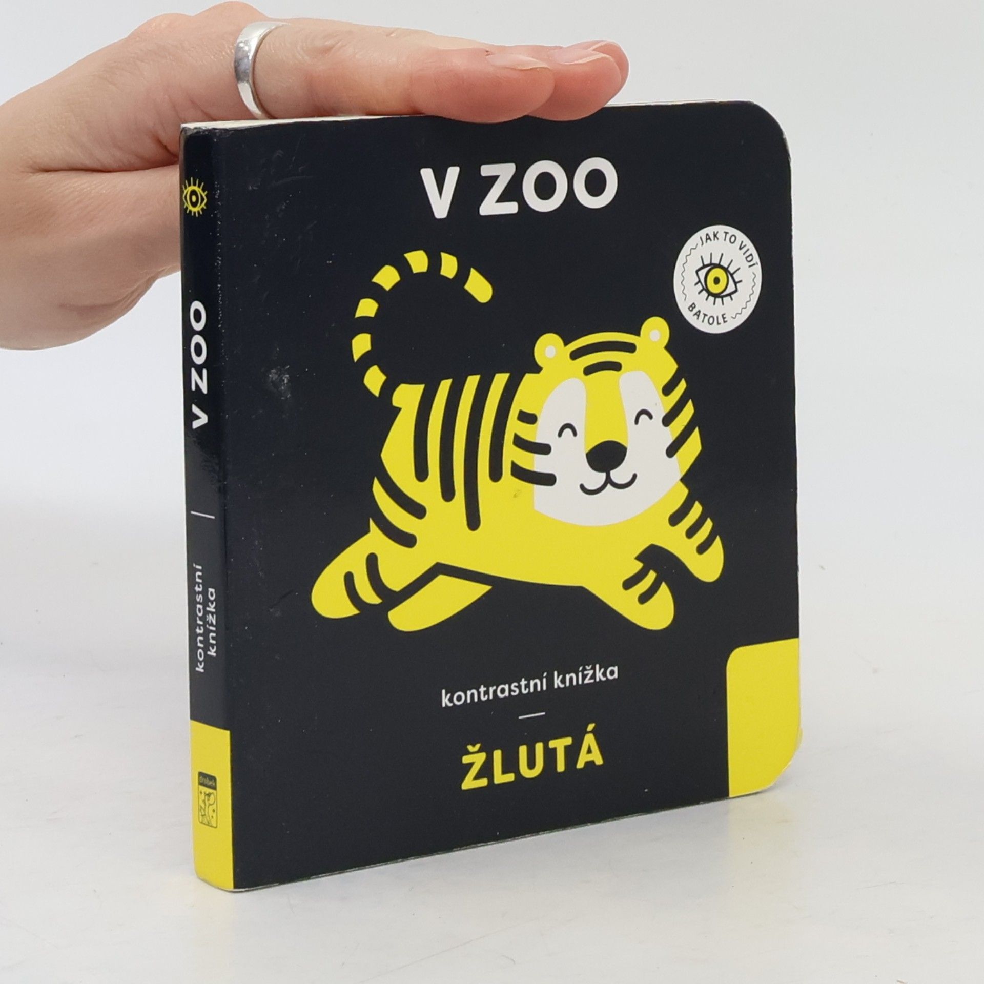 Anna Paszkiewicz V zoo. Kontrastní knížka, žlutá