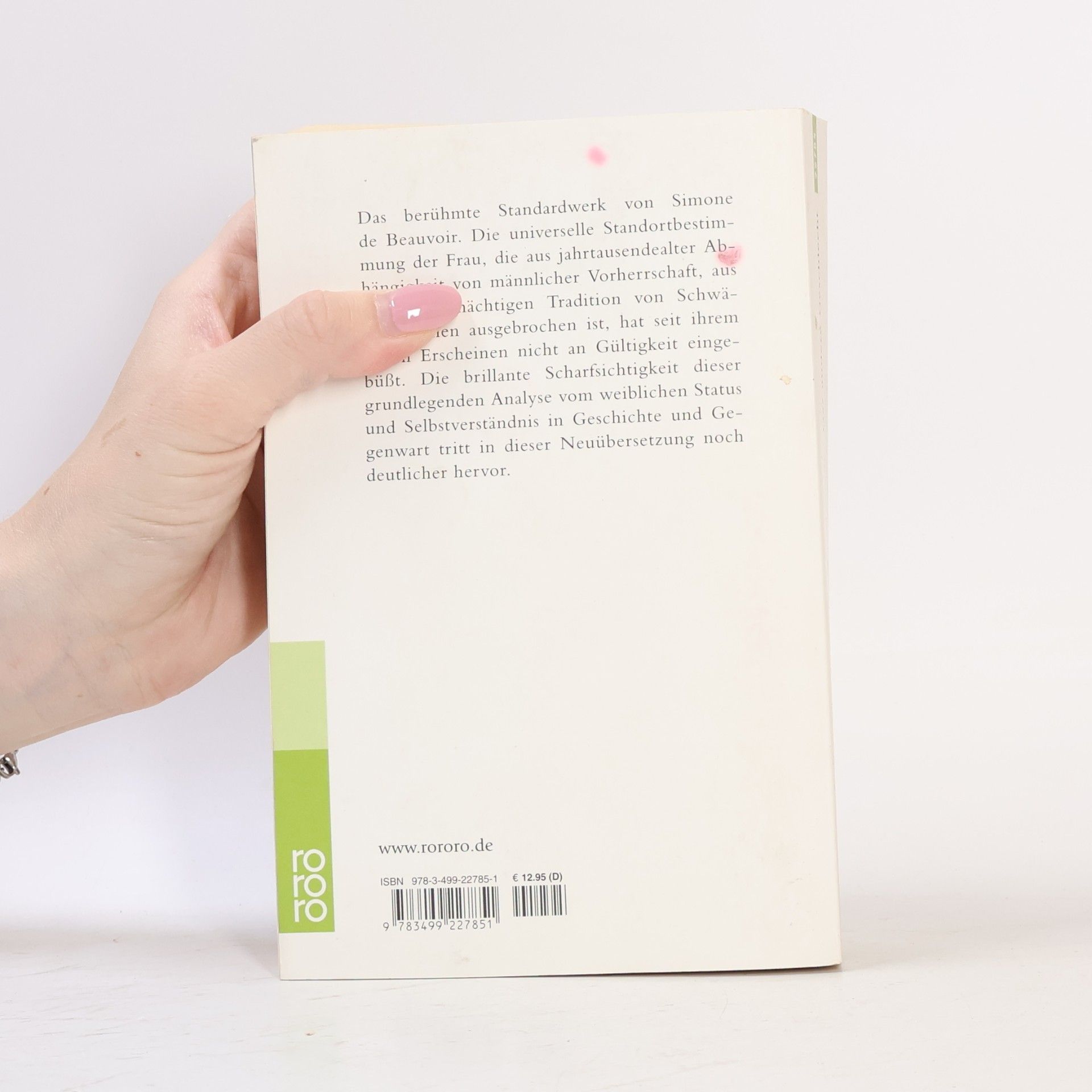 Simone Beauvoir Das andere Geschlecht