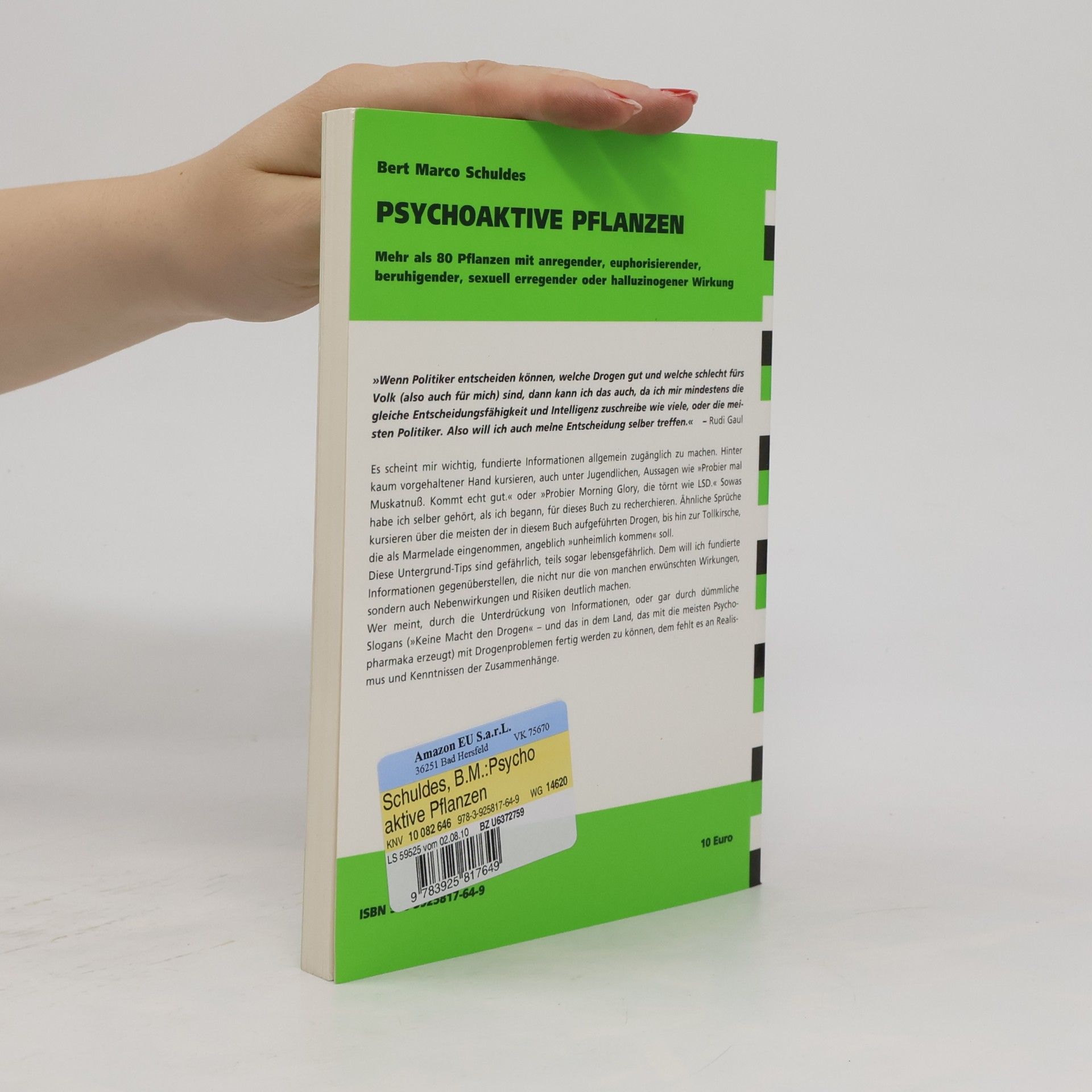 Bert Marco Schuldes Psychoaktive Pflanzen