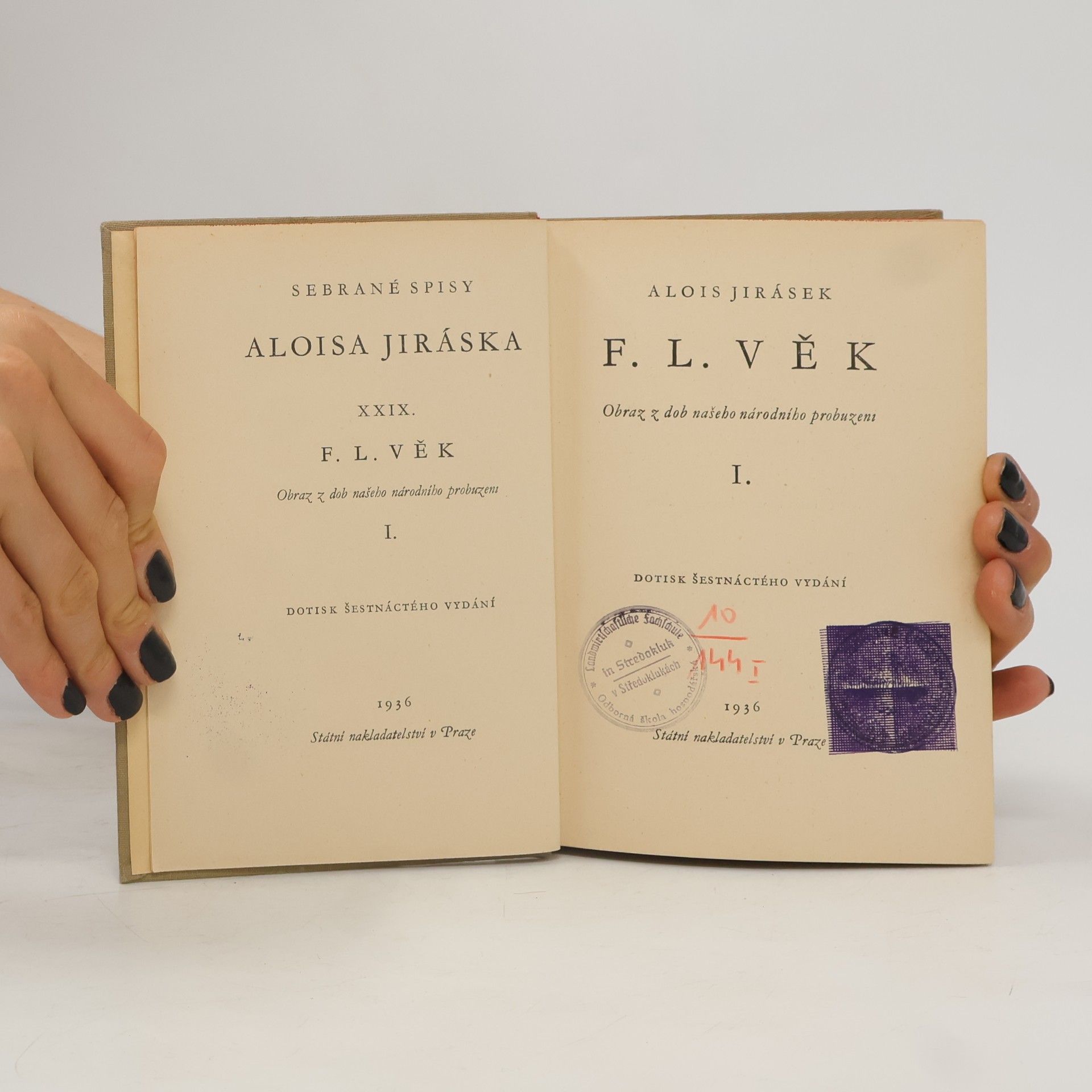 Alois Jirásek F. L. Věk I.