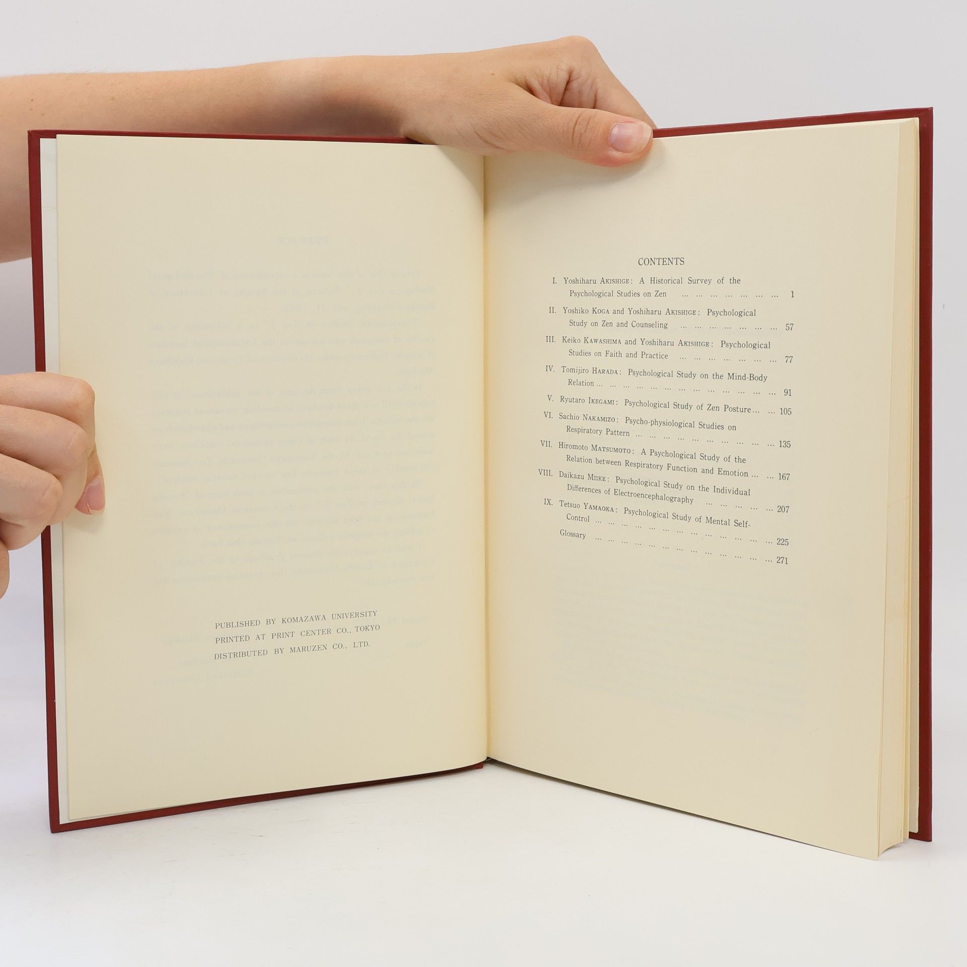 Yoshiharu Akishige Psychology of Zen I.
