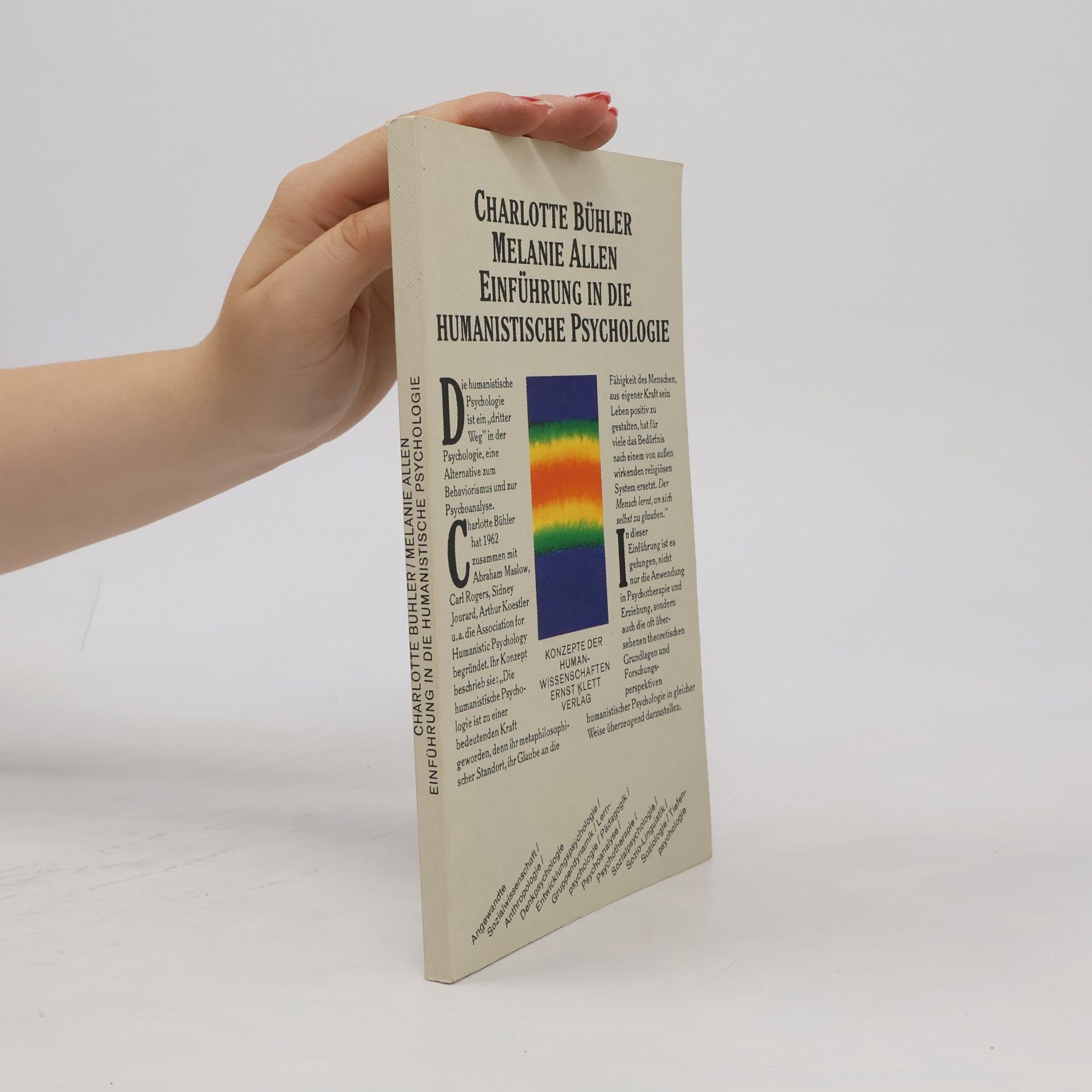 Charlotte Bühler Einführung in die humanistische Psychologie