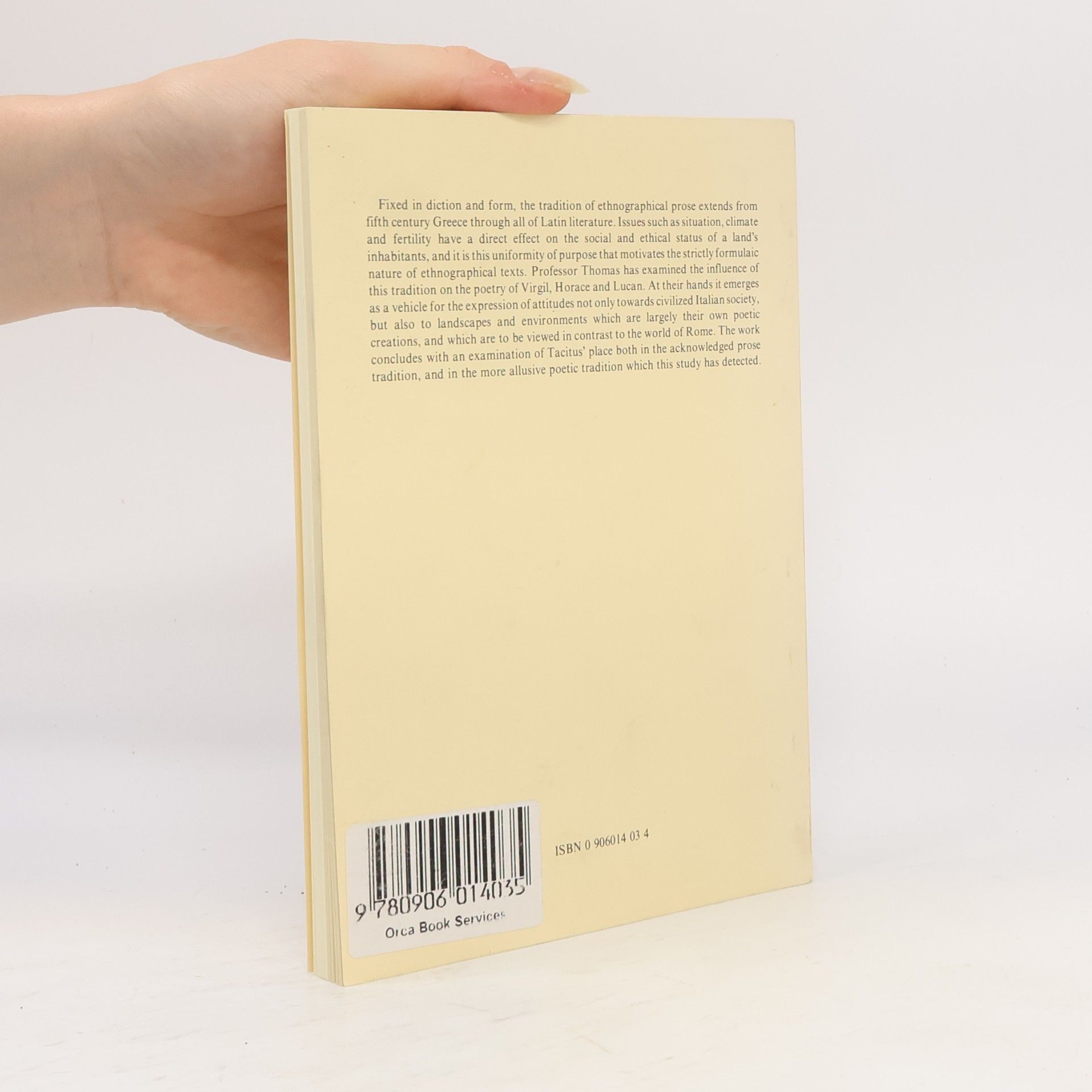 Richard Felstead Thomas Supplementary Volume - 7: Lands and Peoples in Roman Poetry