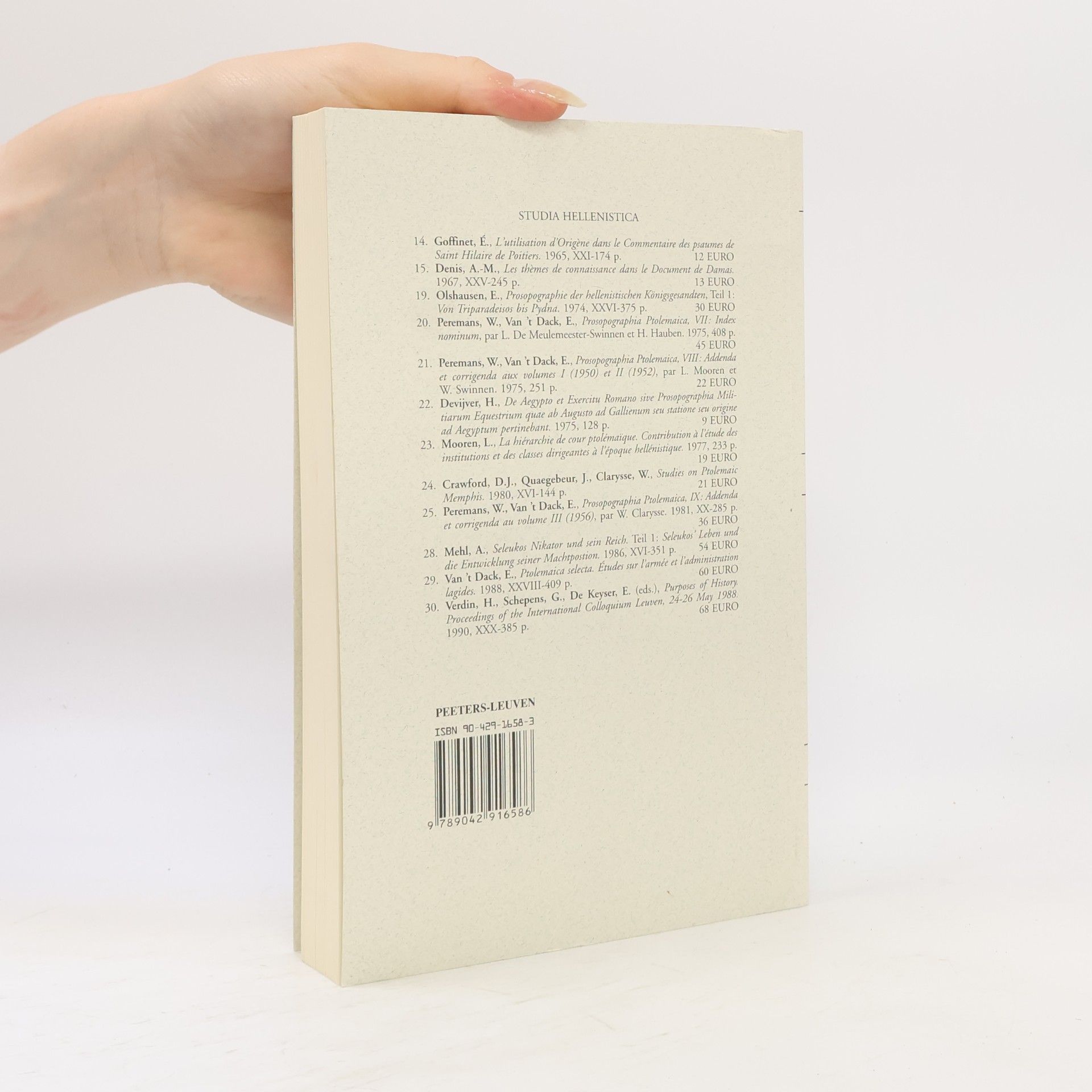Guido Schepens Studia Hellenistica - 42: The Shadow of Polybius