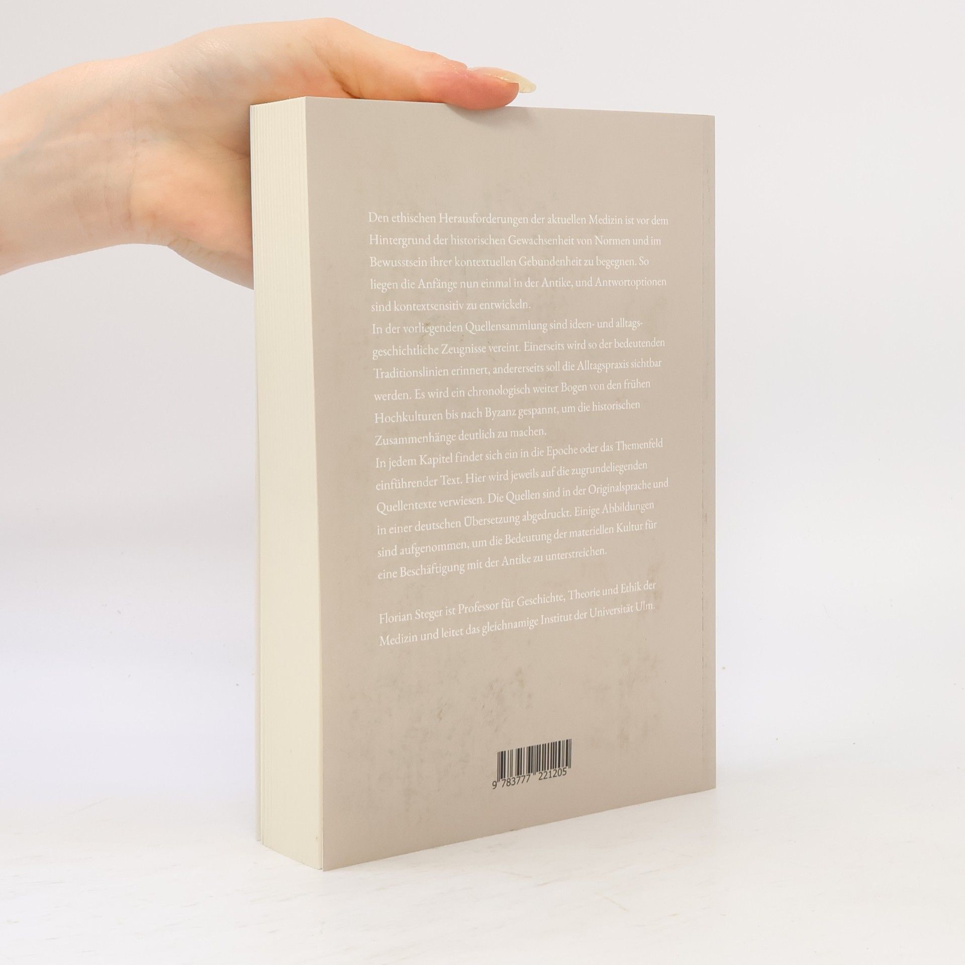 Florian Steger bgl | Studium: Antike Medizin