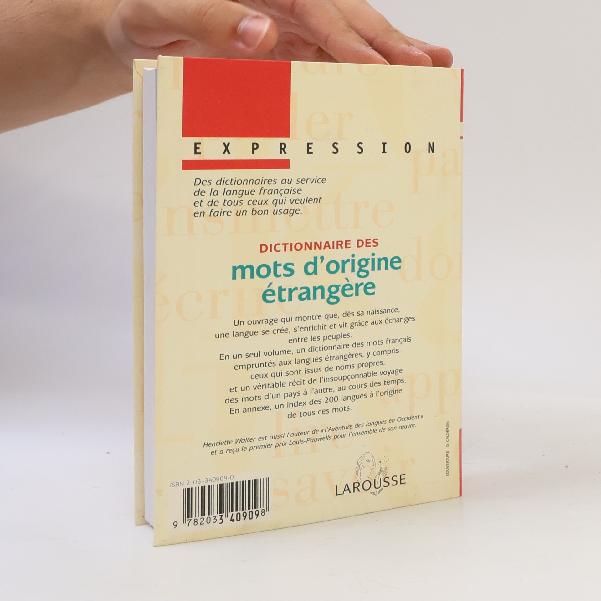 Henriette Walter Dictionnaire des mots d'origine étrangère