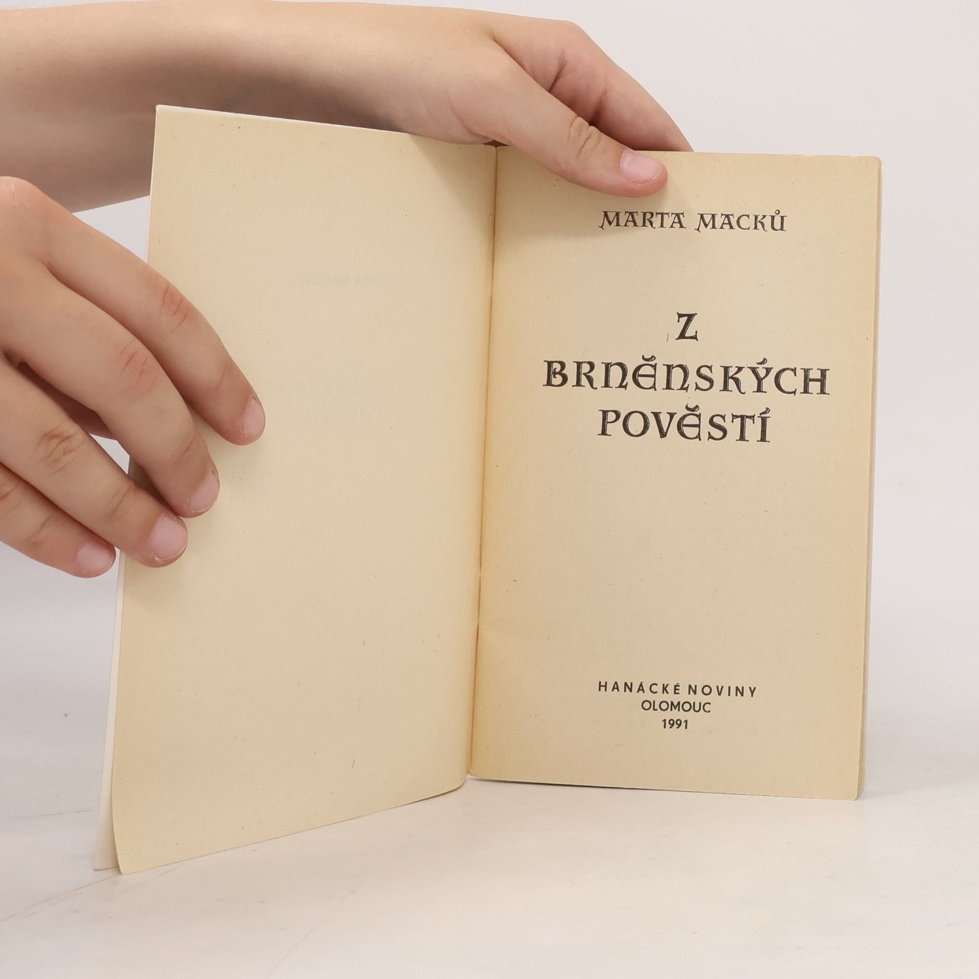 Marta Macků Z Brněnských pověstí