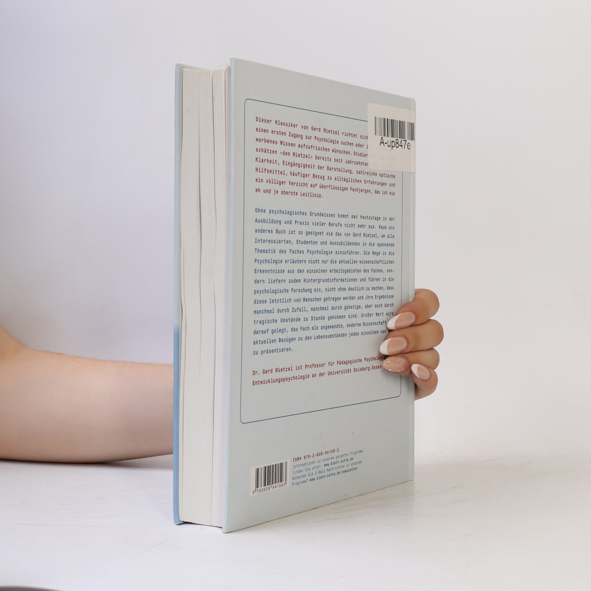 Gerd Mietzel Wege in die Psychologie