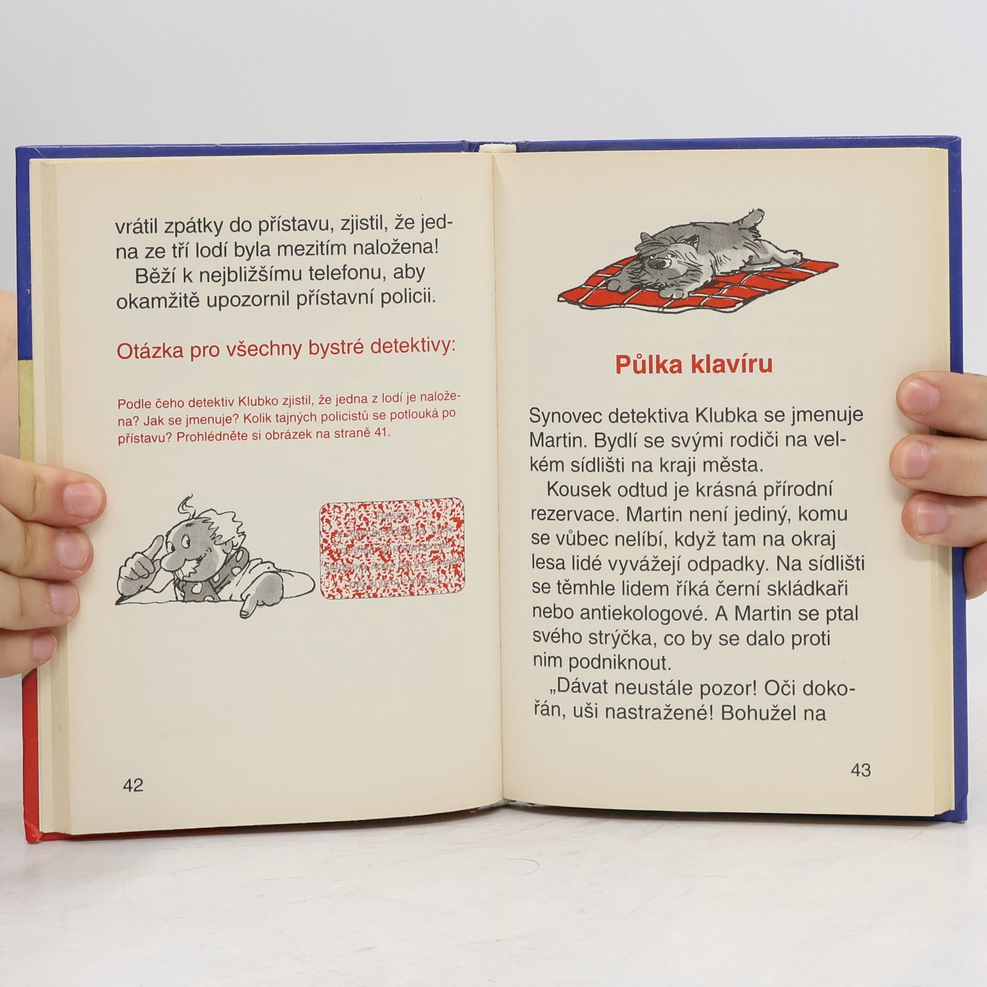 Ursel Scheffler Detektiv Klubko. Záhada červené ponožky (s lupou)