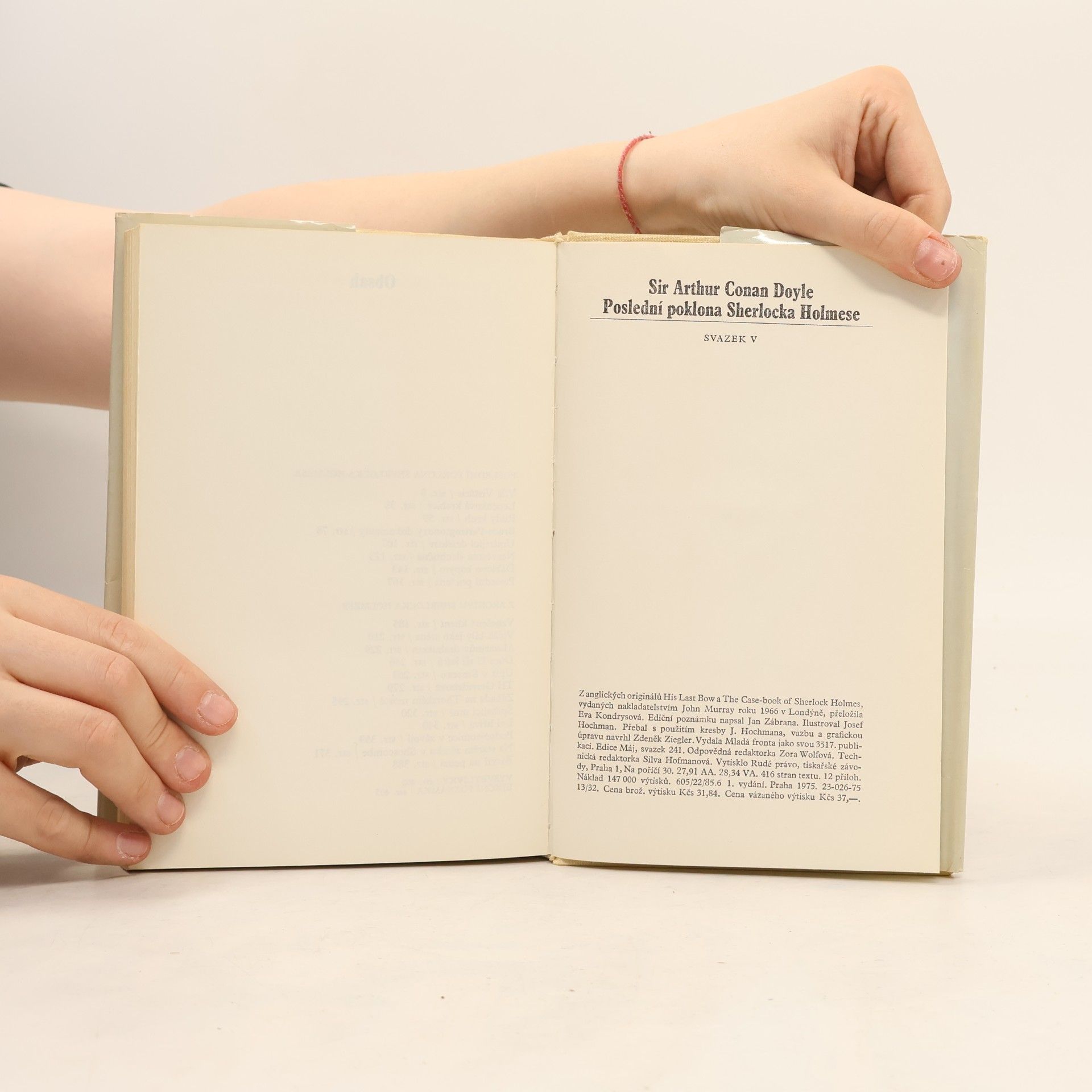 Arthur Conan Doyle Poslední poklona Sherlocka Holmese