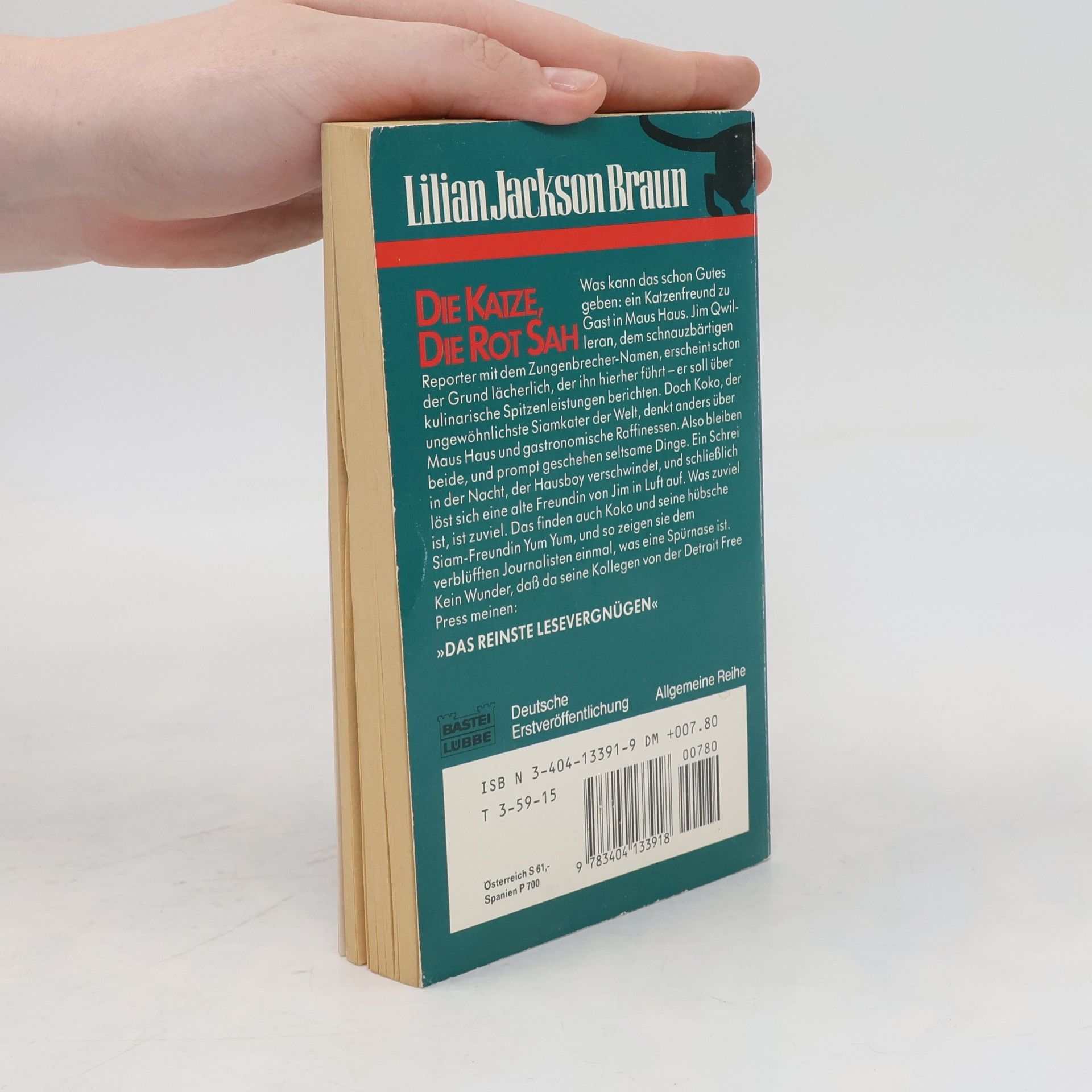 Lilian Jackson Braun Die Katze, die rot sah
