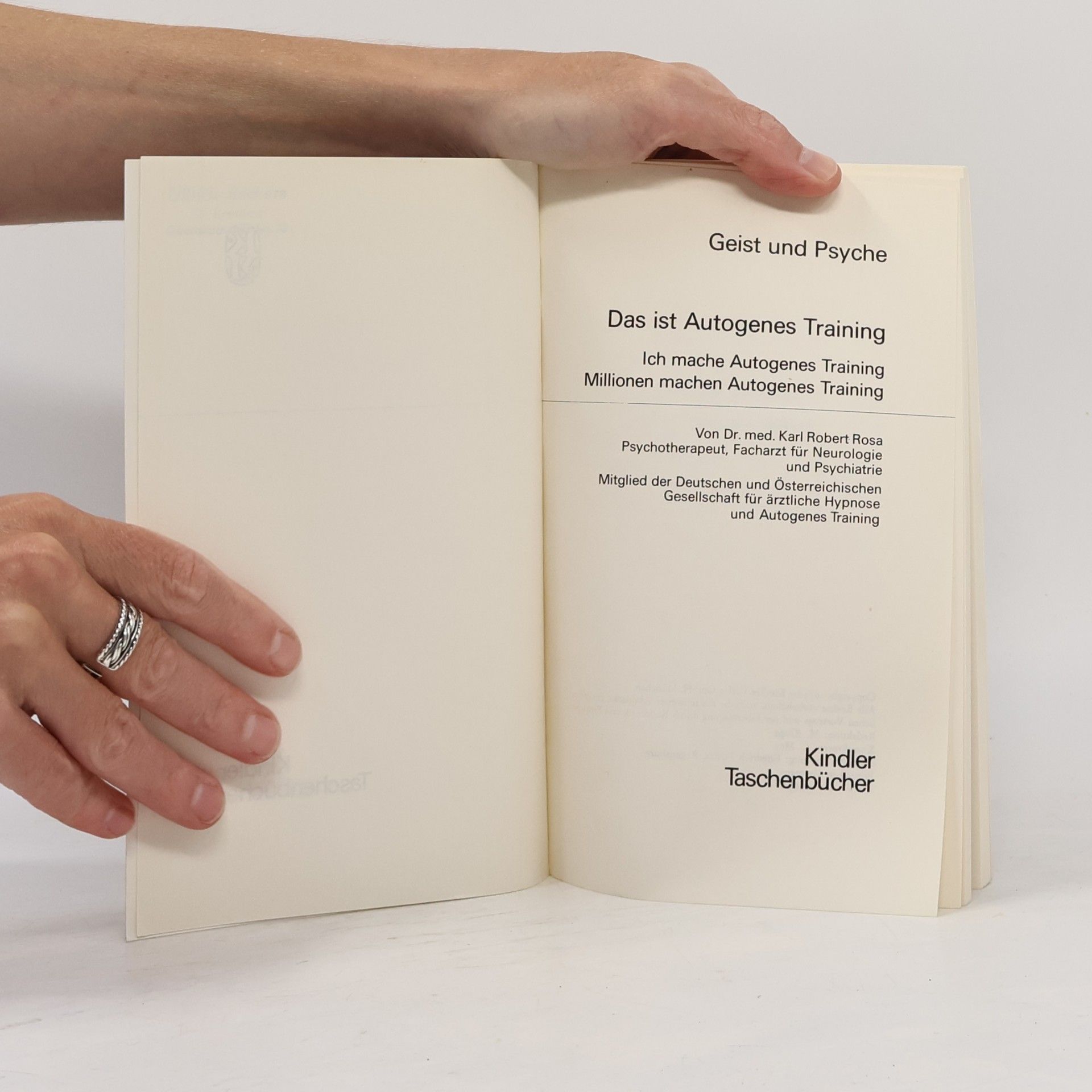 Karl Robert Rosa Das ist Autogenes Training