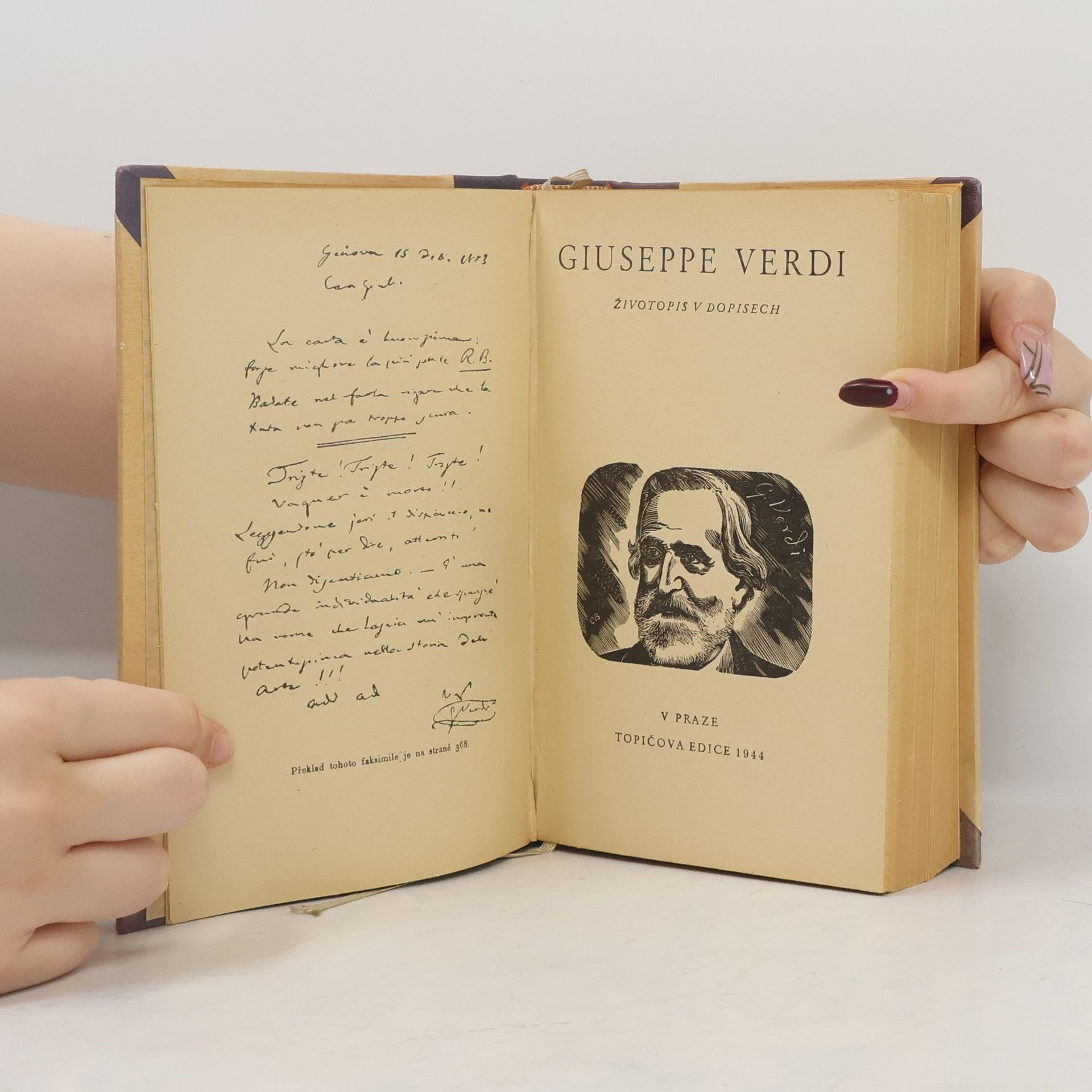 Giuseppe Verdi Životopis v dopisech