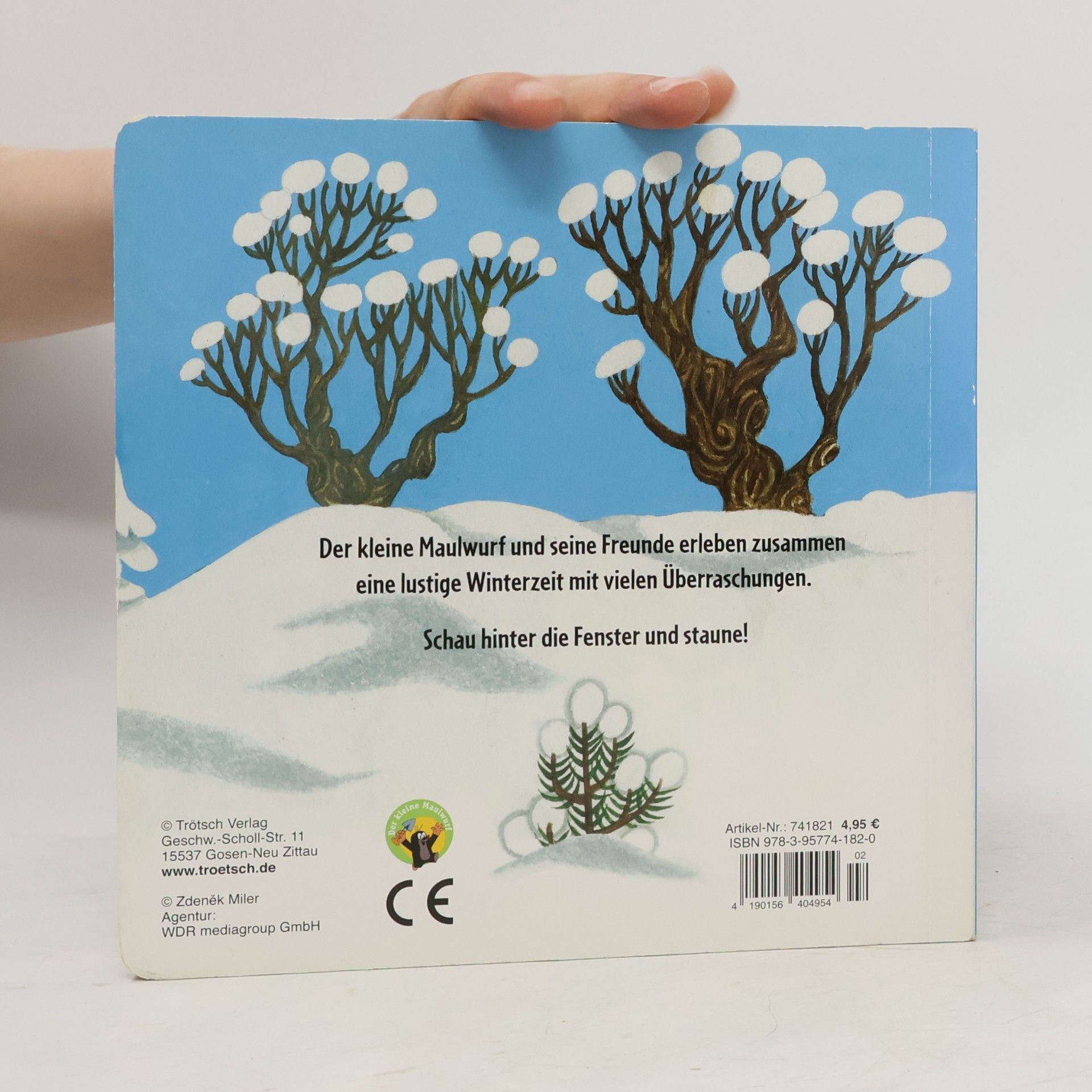 Trötsch Verlag Trötsch Der kleine Maulwurf Winter-Fensterbuch