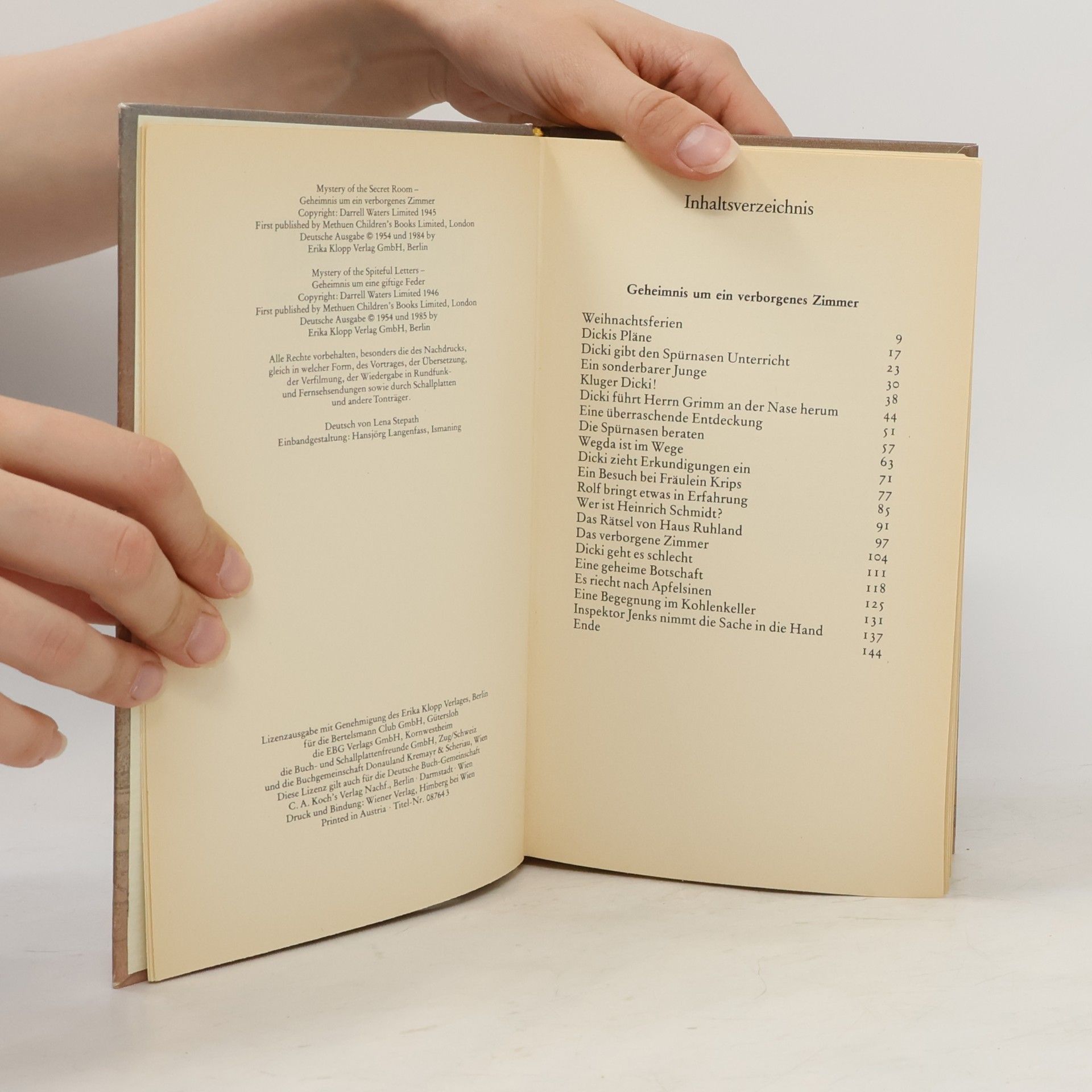 Enid Blyton Geheimnis um ein verborgenes Zimmer um eine giftige Feder