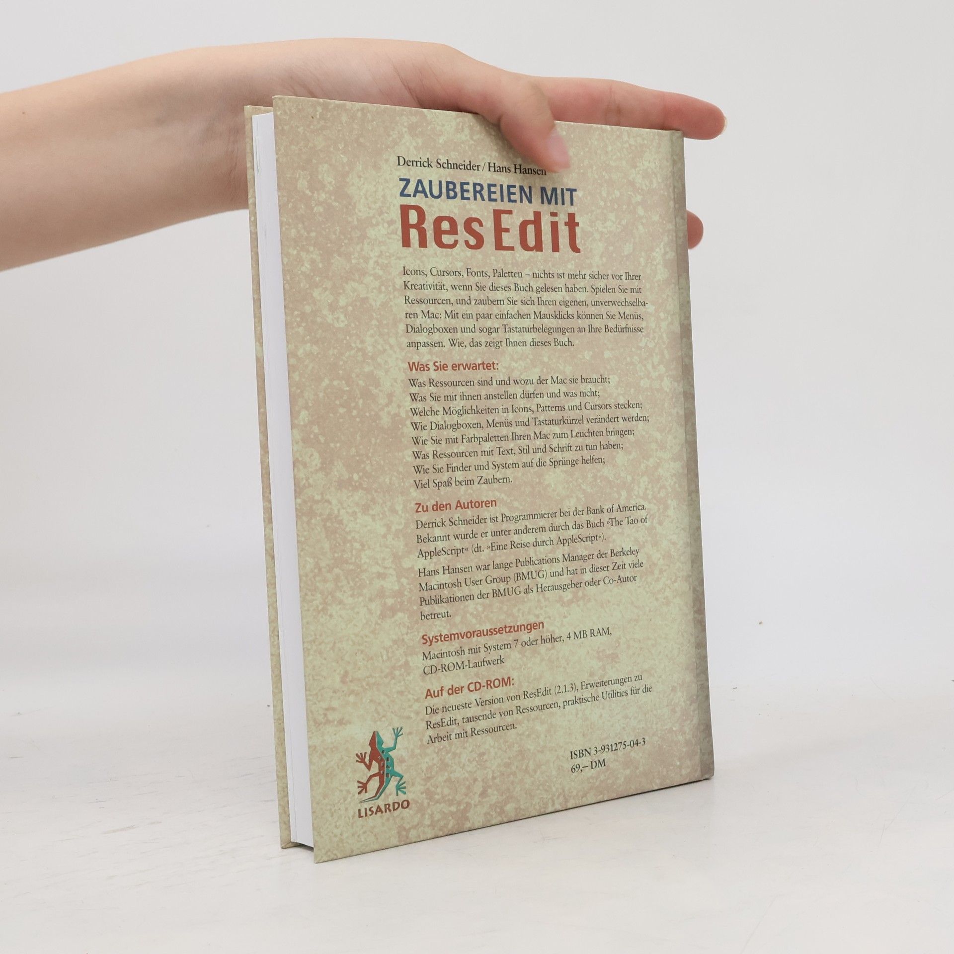 Derrick Schneider Zaubereien mit ResEdit, m. CD-ROM
