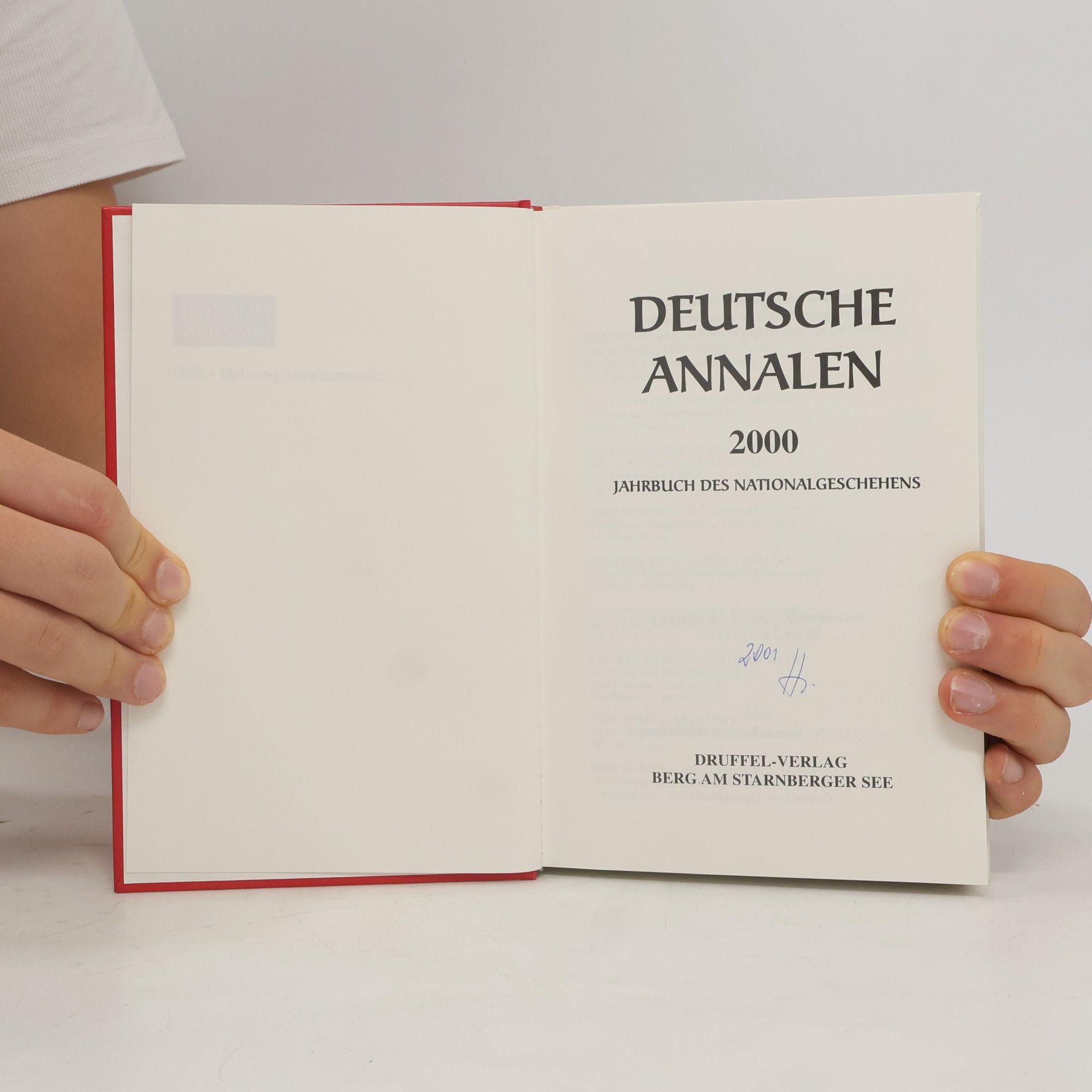 Deutsche Annalen. Jahrbuch des Nationalgeschehens: 2000
