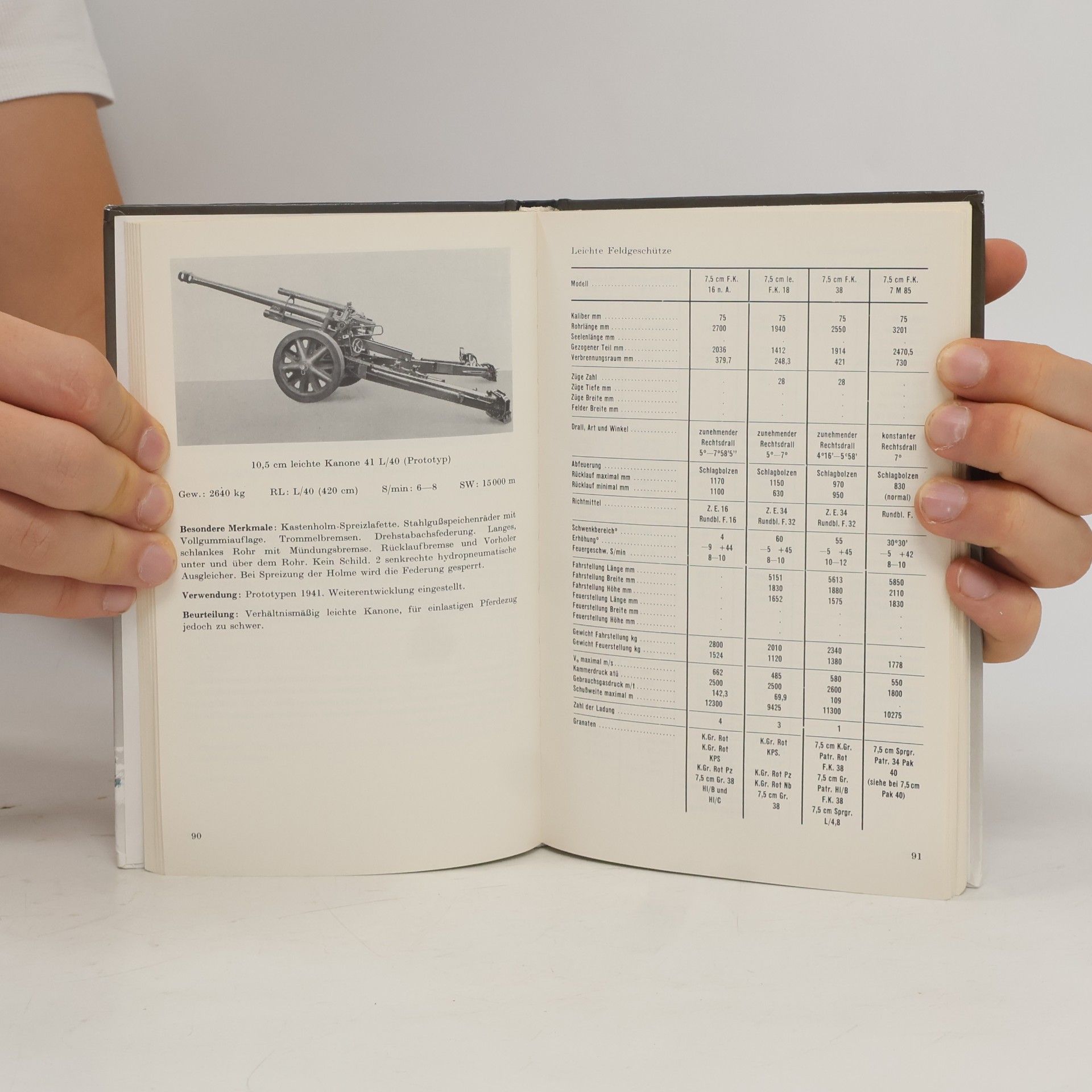 R. Böhm Die deutschen Geschütze 1939 - 1945