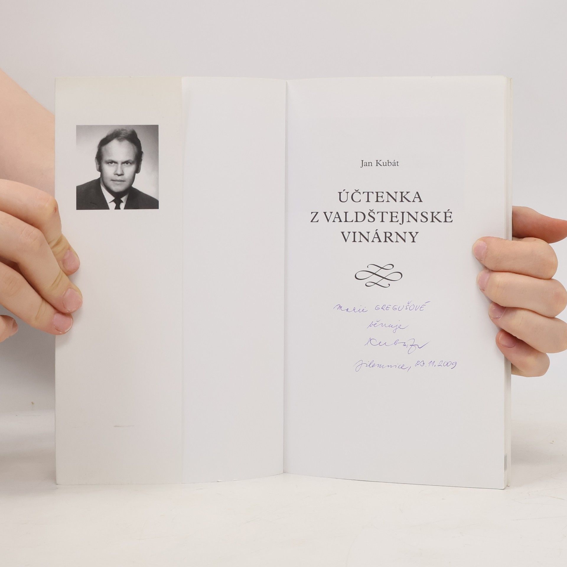 Jan Kubát Účtenka z Valdštejnské vinárny