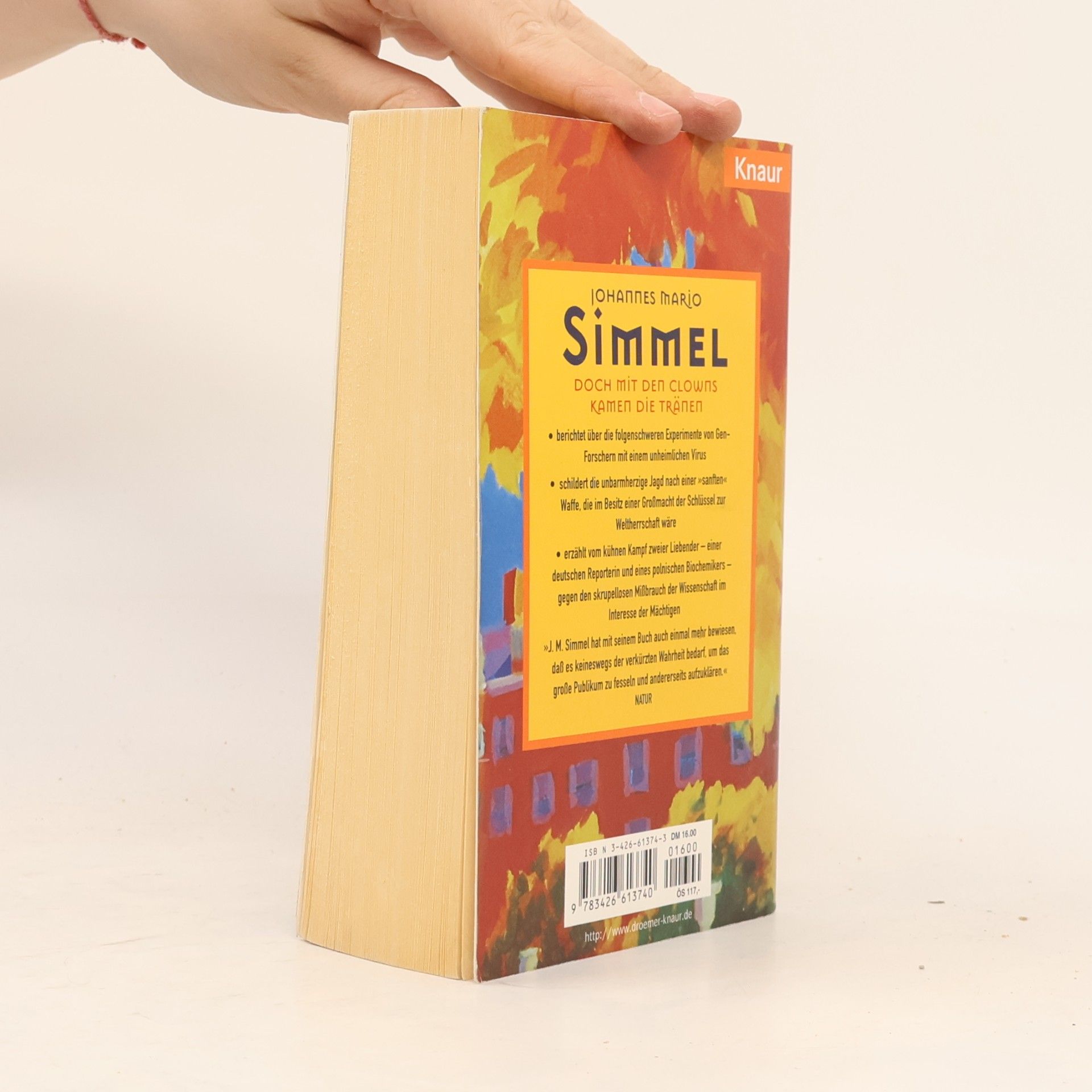 Johannes Mario Simmel Doch mit den Clowns kamen die Tränen