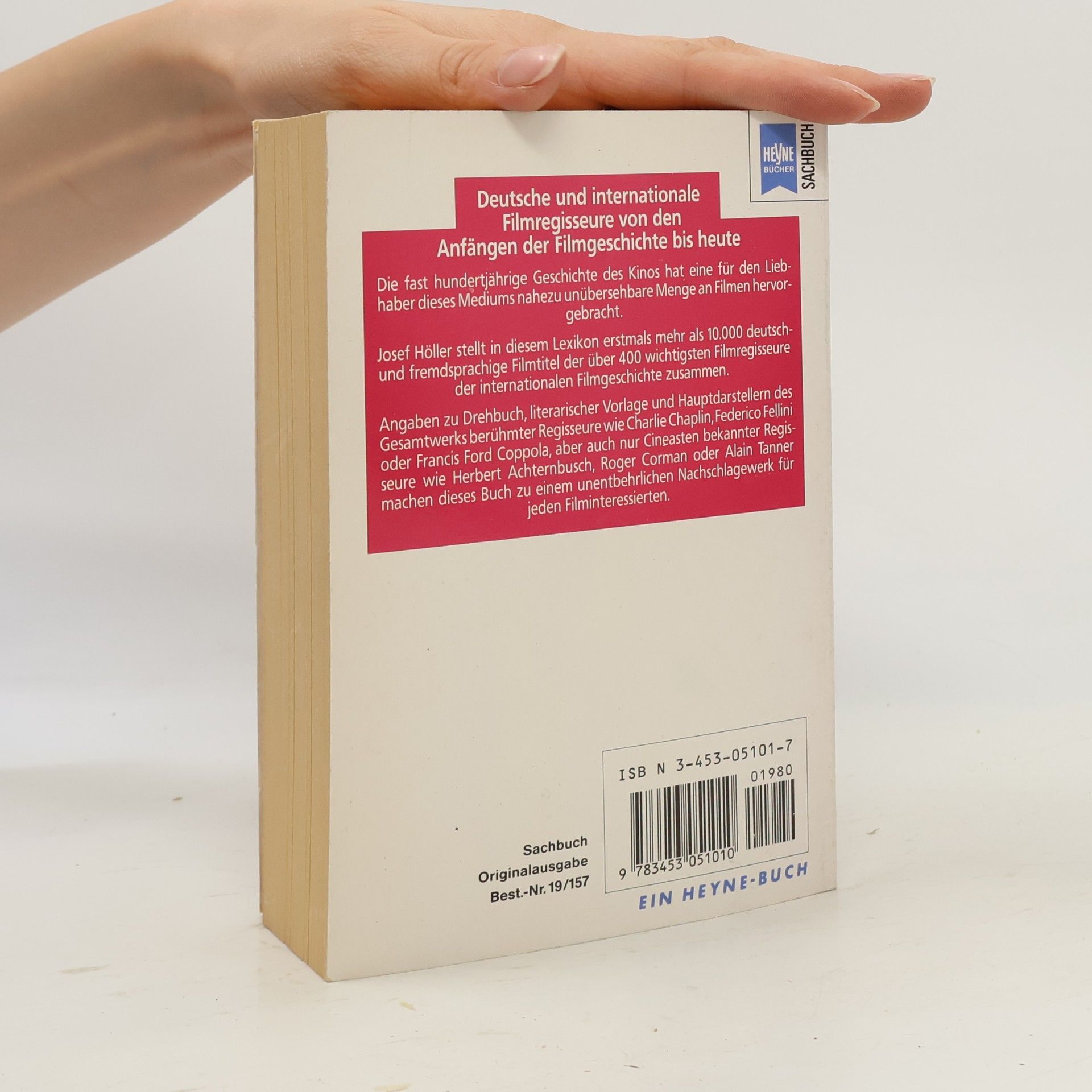 Josef Holler Heyne Sachbuch - 157: Lexikon der Filmregisseure