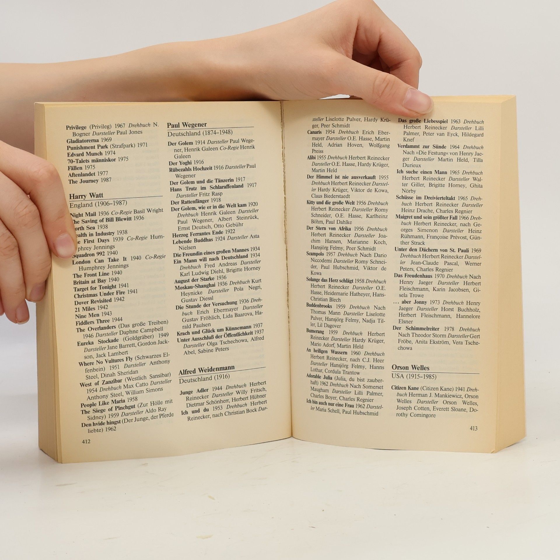 Josef Holler Heyne Sachbuch - 157: Lexikon der Filmregisseure